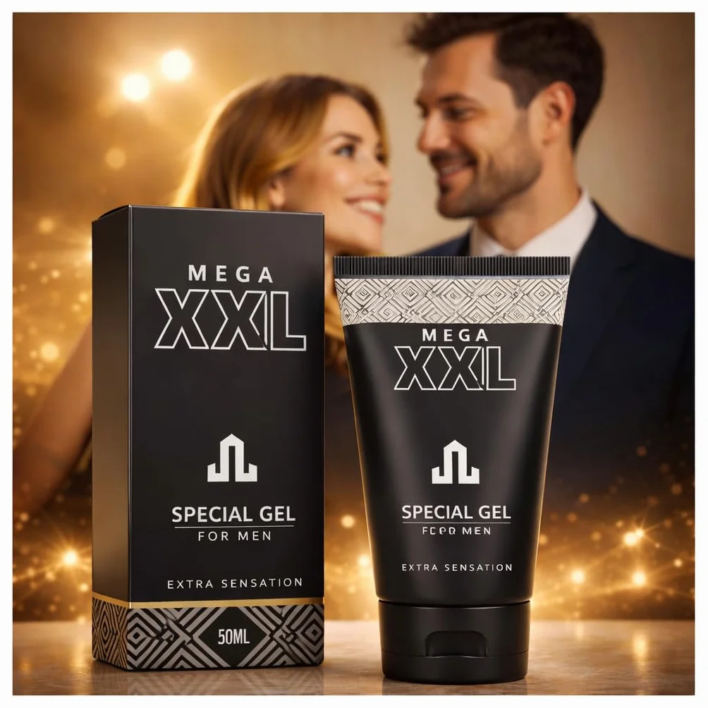 MEGA XXL Penis Gel 50 ml crema ingrandimento pene allungare più spesso lunghezza circonferenza stabilità igiene intima uomini