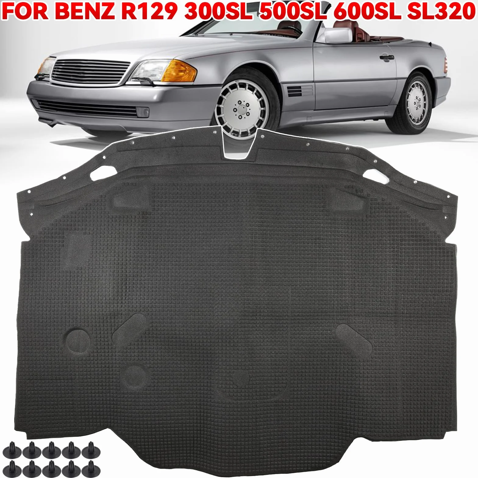 Tappeto Isolamento Acustico Cofano Mercedes-Benz R129