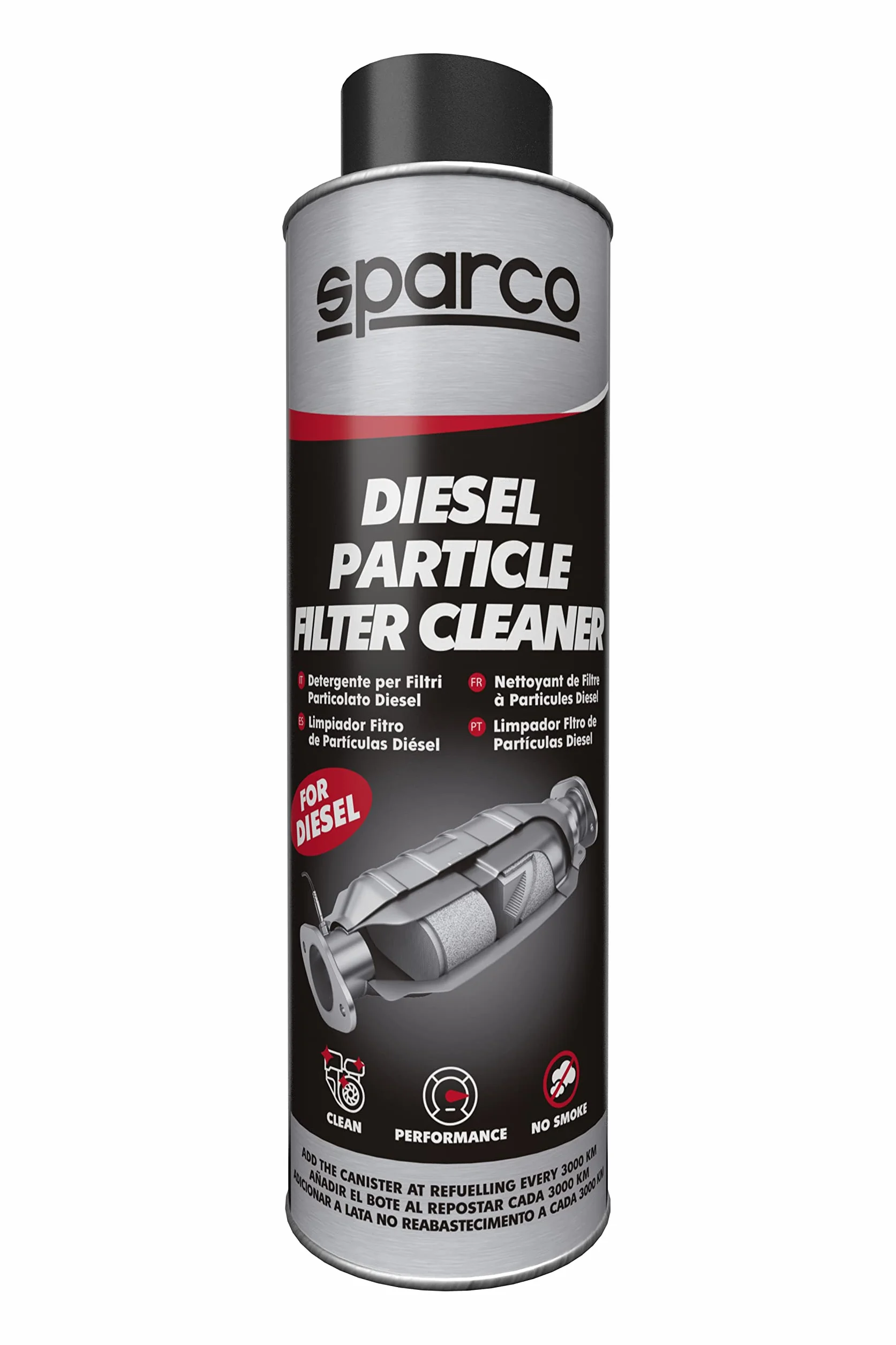 Sparco Additivo per la Pulizia del Filtro antiparticolato Diesel 300 ml
