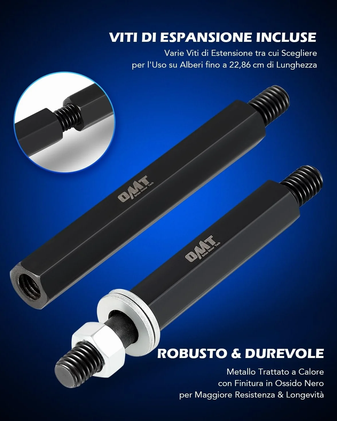 Orion Motor Tech Estrattore per Cuscinetti 5T Ganasce 50-76 mm 14 Pezzi Separatore