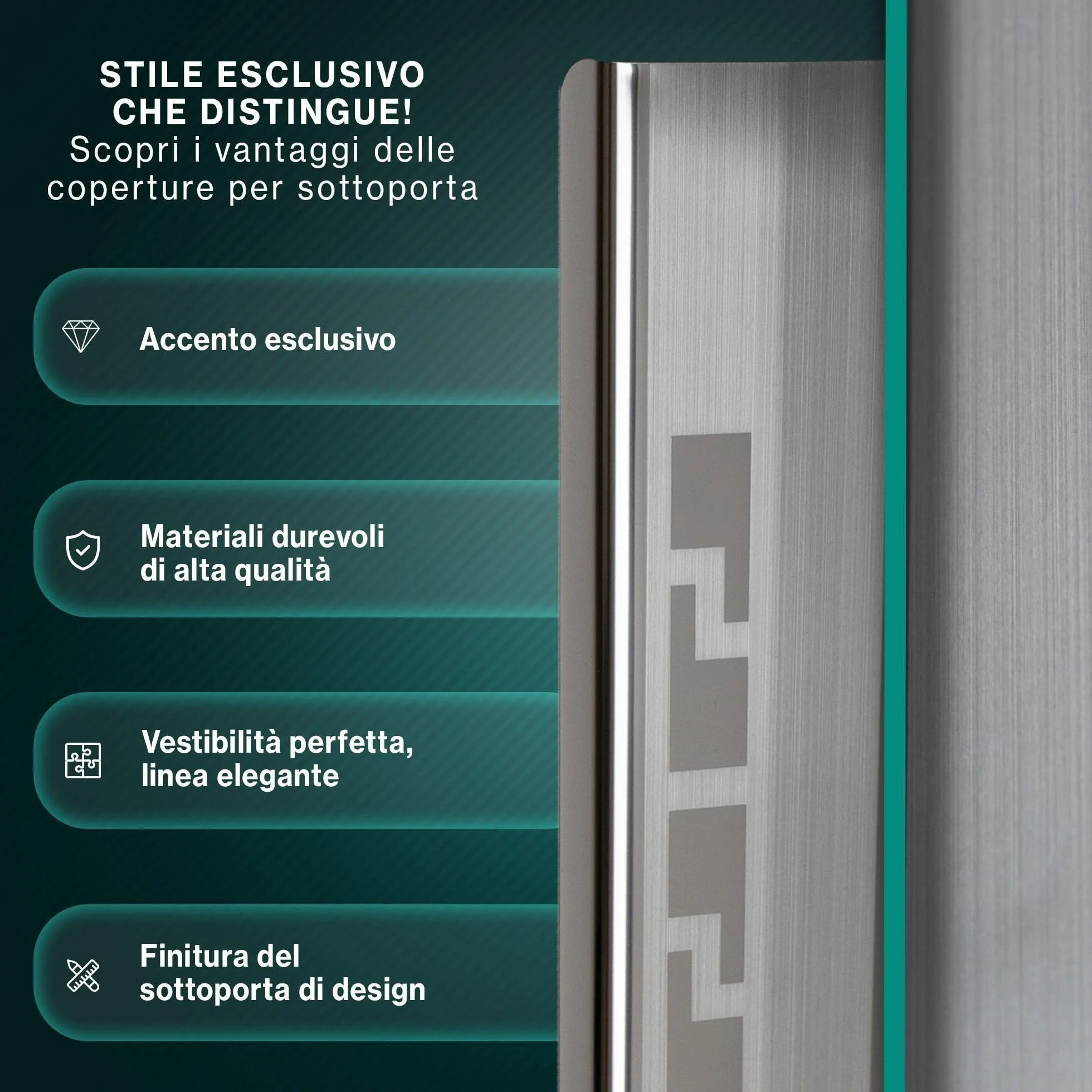 CHROMEMASTER | Battitacco in Acciaio Inox Compatibile con Mazda CX-5 II 2017-2024 | Acciaio inossidabile; Protezione Soglia Porta - Accessorio Auto Adesivo - Set da 4 pz pezzi