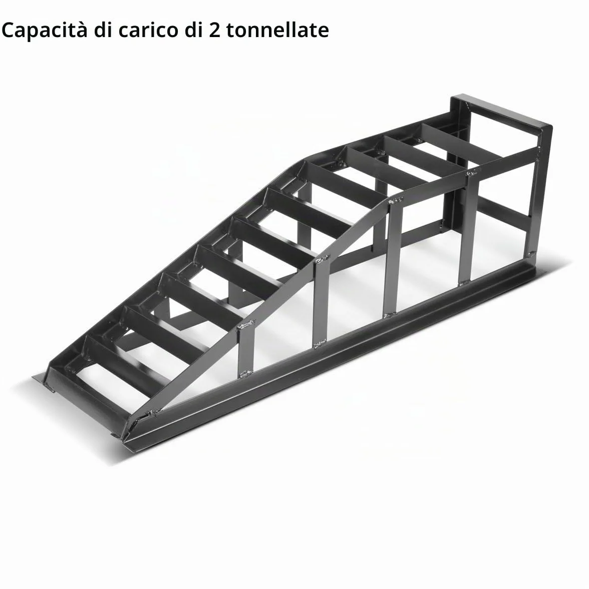 STAHLWERK GT-14 ST - Set di 2 rampe di carico da 2 tonnellate, cavalletto per auto, cavalletto per auto