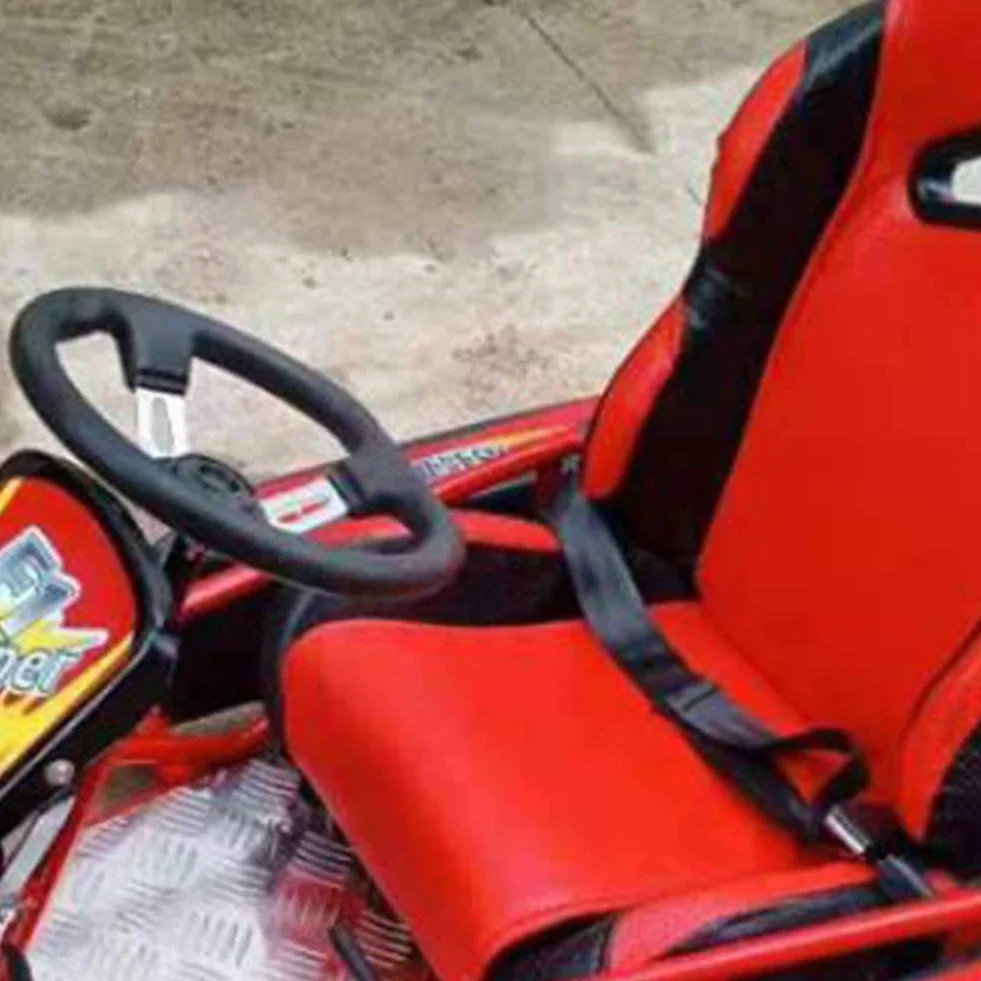 Volante per go-kart con cappuccio per Kandi, 270 mm, interno veicolo, 3 razze per volante Go Kart, in schiuma PU con fori