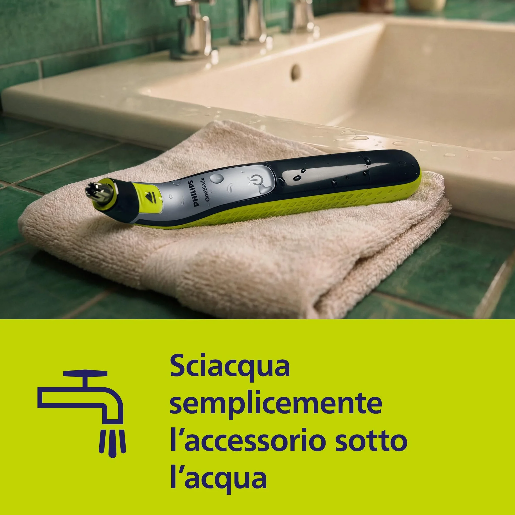 Philips OneBlade QI100/50 naso rifinitore accessorio originale compatibile