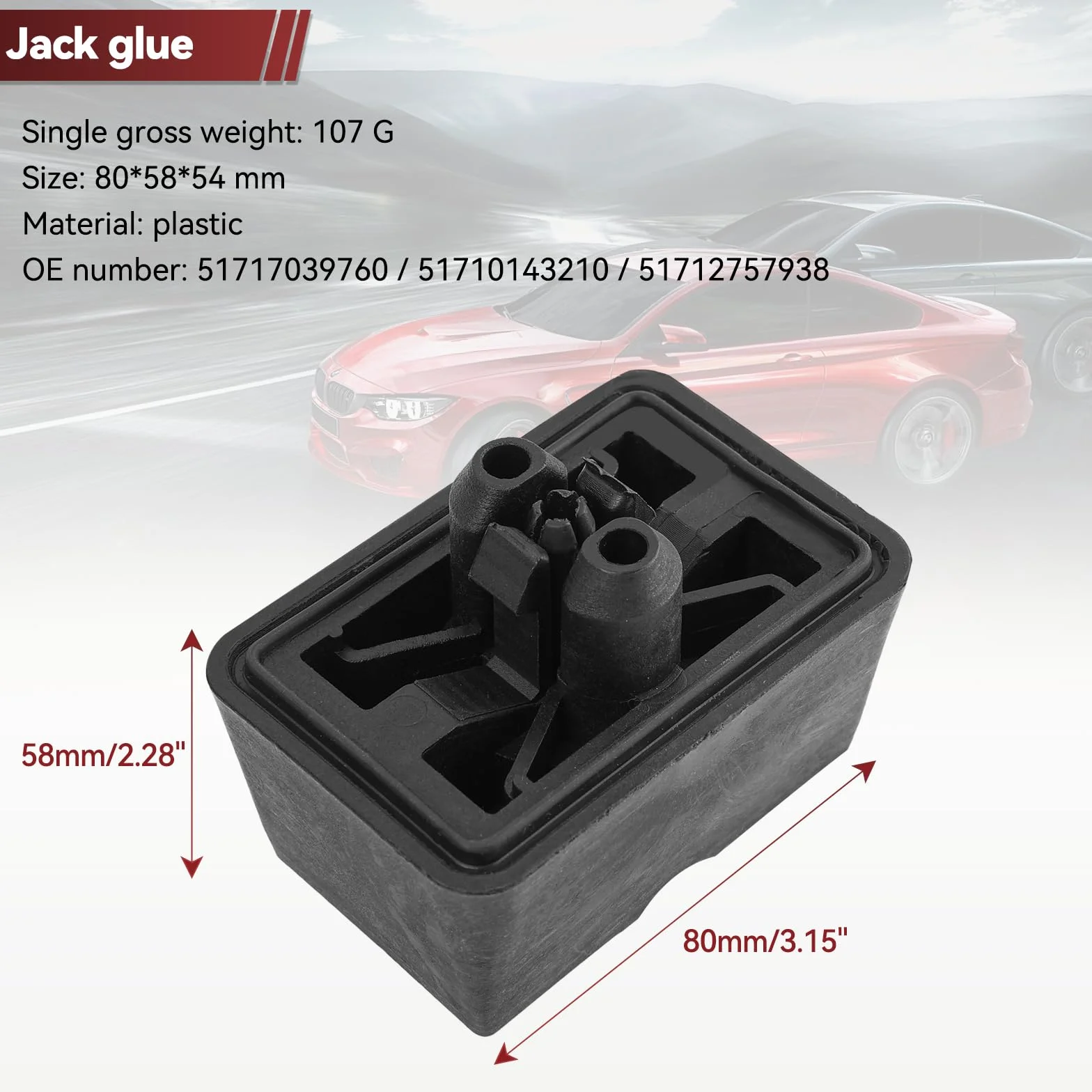 Punti di Sollevamento Tappetini per Auto Jack Supporto Blocco Copertura per BMW E63 E64 E65 E66 E67 Mini R50 R53 R56 R57 R58 R55