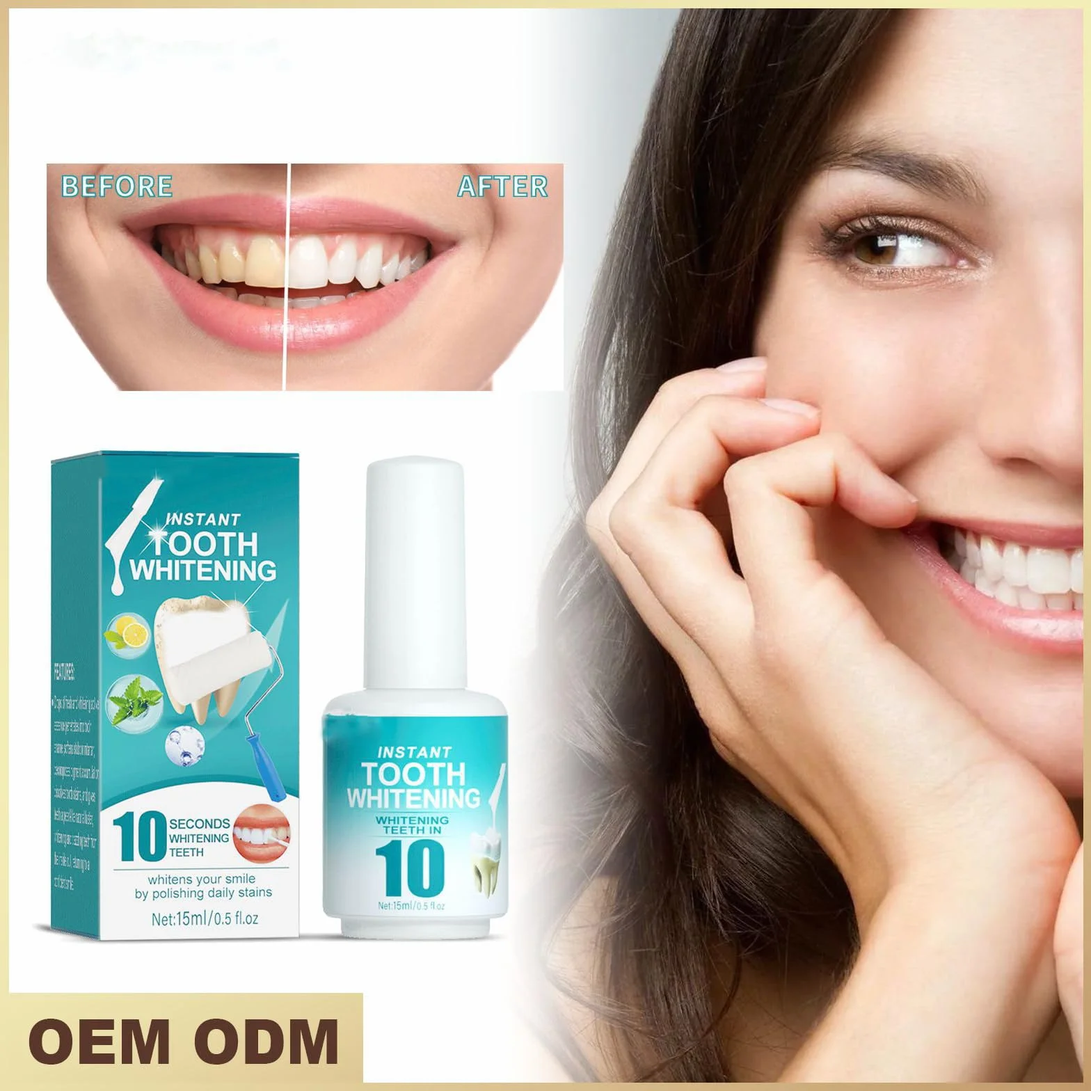 Vernice Dentale Bianca Sbiancante Per Denti Smacchiatore Sbiancamento Istantaneo Sensibilità Igiene Orale