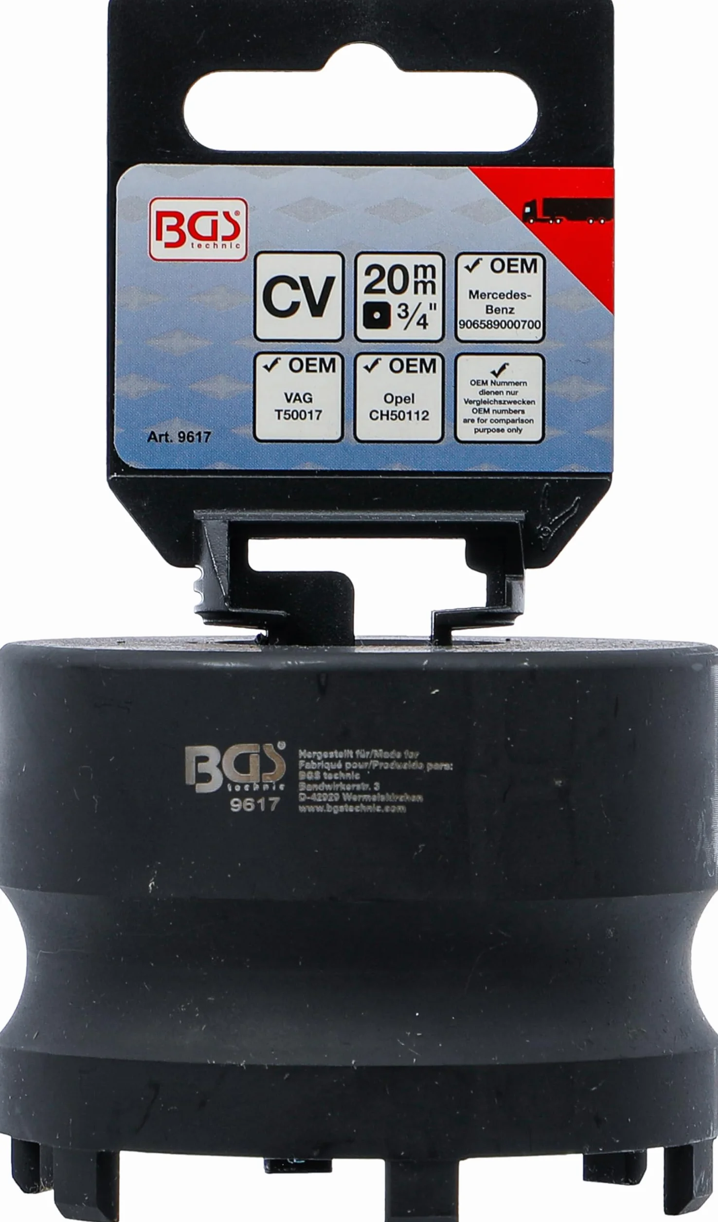 BGS 9617 Inserto a ghiera per mozzi ruota denti esterni per Mercedes-Benz Nissan Opel Renault VW