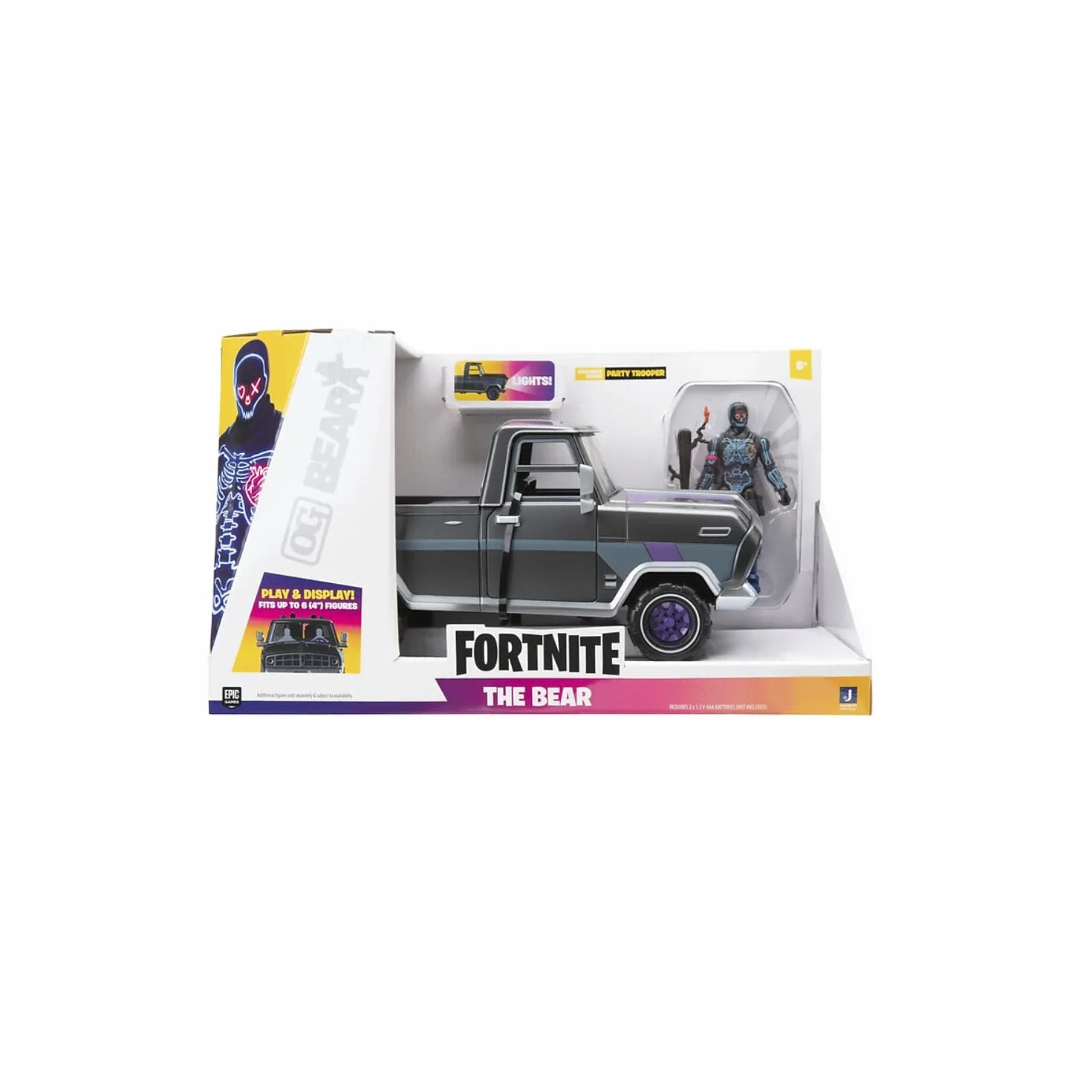 Fortnite The Bear Vehicle Plus Statuetta articolata Party Trooper 10,2 cm Multicolore FNT1019