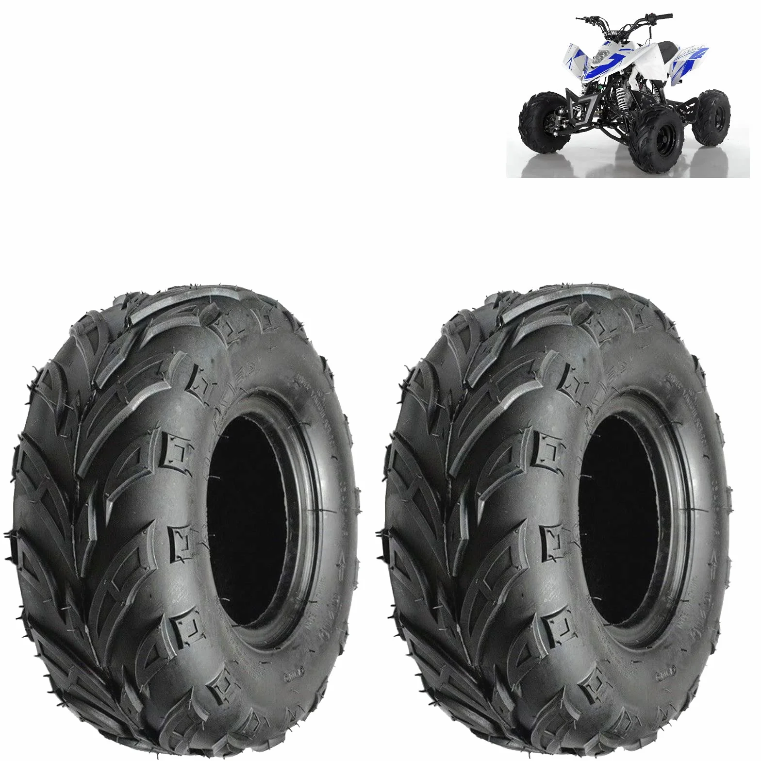 2 PNEUMATICI UNION 145/70 – 6 COPERTONI COMPATIBILI CON QUAD ATV MINIQUAD GOMME RINFORZATE 4 TELE P.R