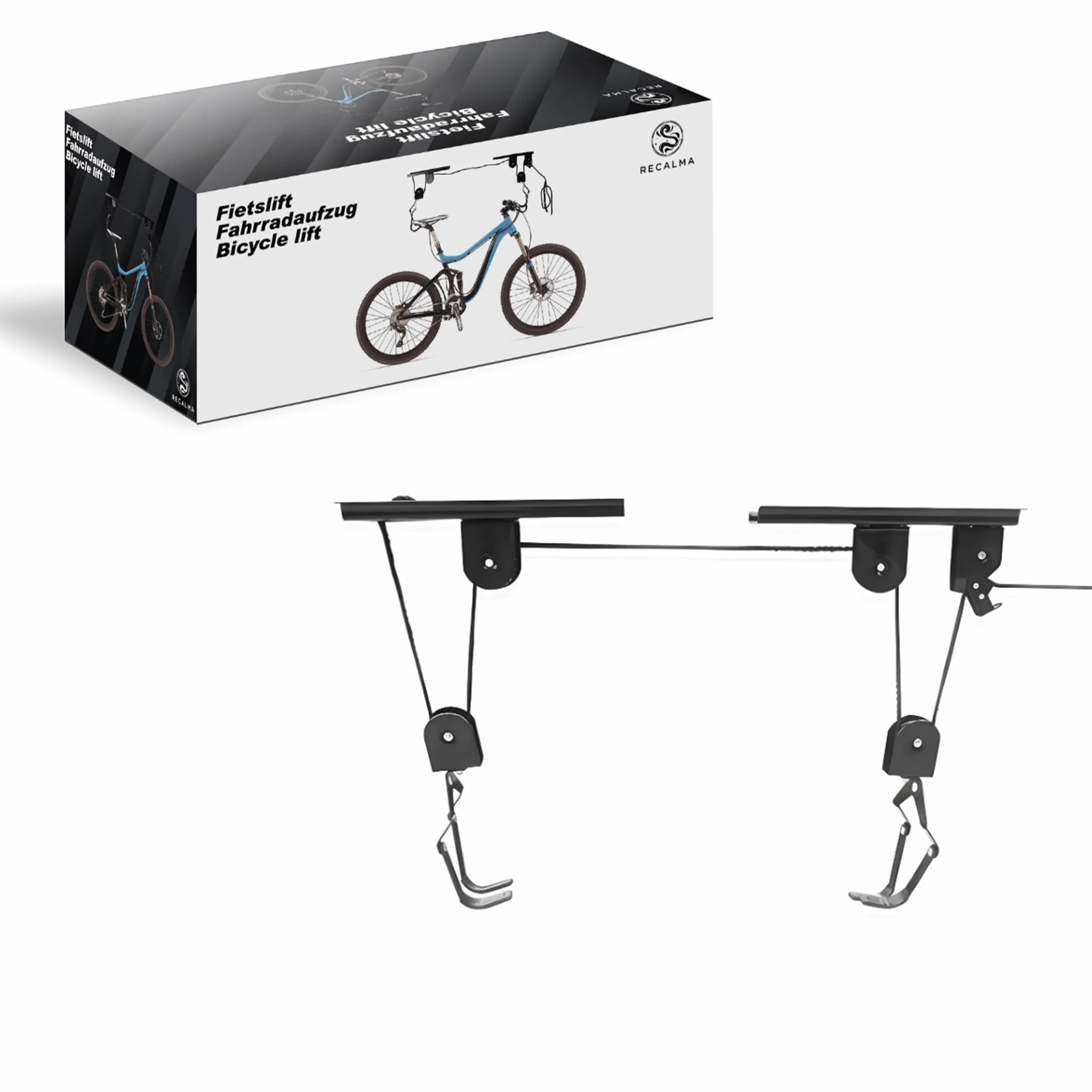 Bicicletta di Sollevatore Supporto Soffitto 60 kg 4 m