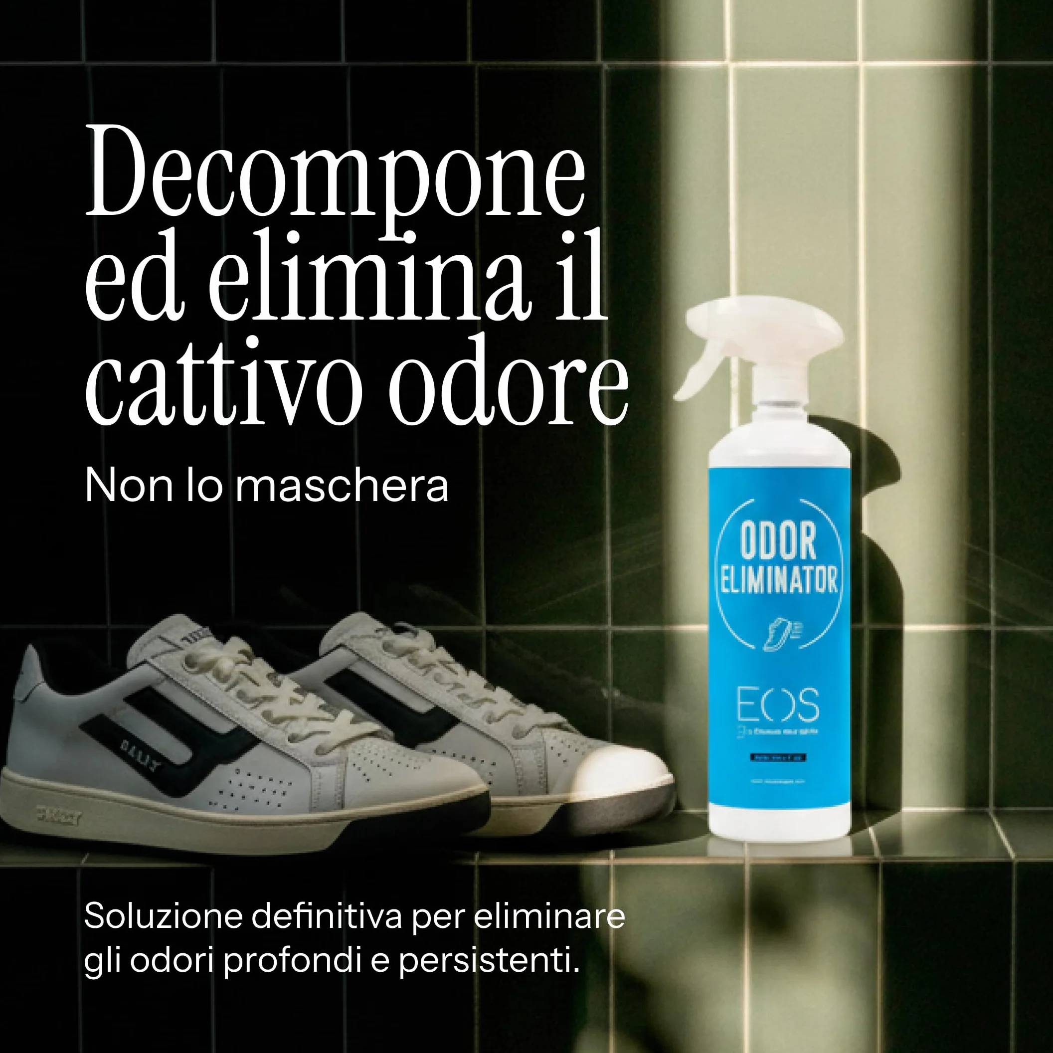 EOS Deodorante Scarpe Spray Antiodore 1L Elimina Odori Scarpe Sneakers Calzatura