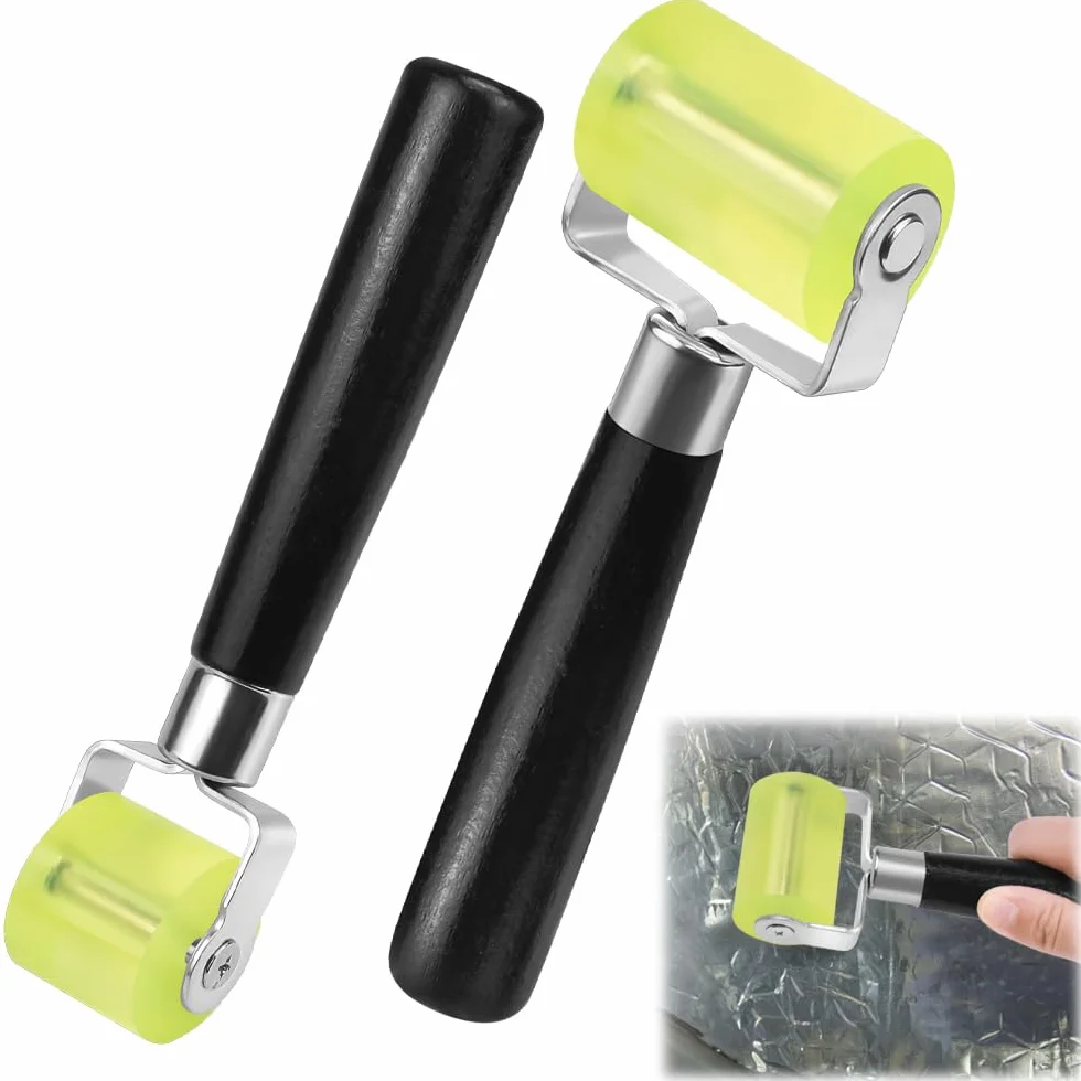 2Pz Rullo Insonorizzato Auto Suono Deadening in Gomma Veicolo Auto Sound Deadener Applicazione Rolling Wheel Roller Professionale Auto Suono Deadener Gomma Silicone Auto Ruota Insonorizzata