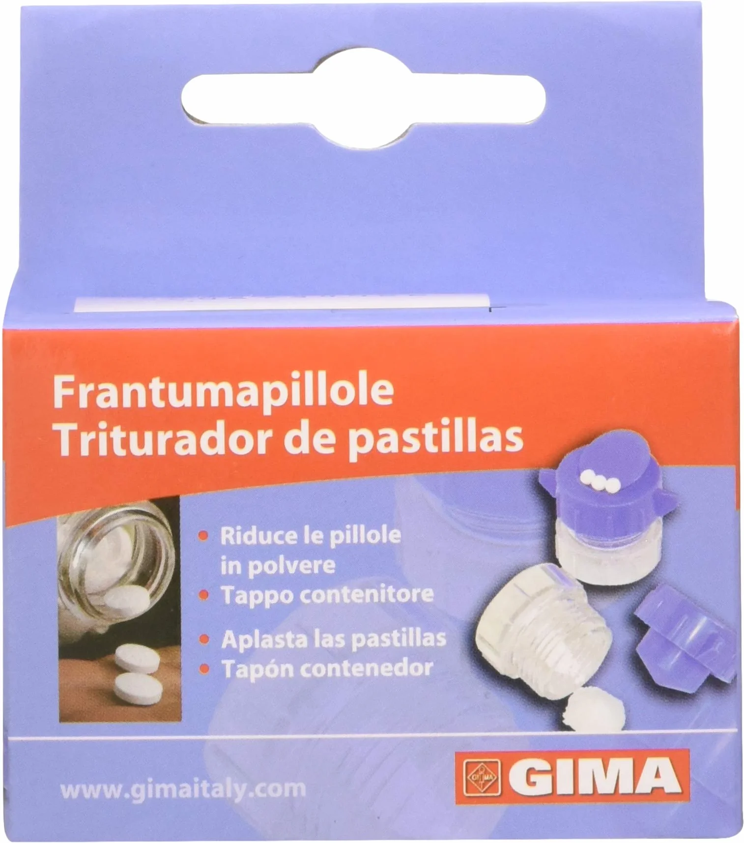 Frantumapillole in polvere per anziani bambini e pet