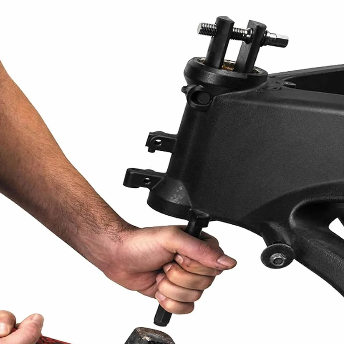 Attrezzo per la rimozione dell'alloggiamento del Cuscinetto del Collo dello sterzo Universale per Moto, estrattore per Cuscinetti da 1-1/8" a 2-5/8"