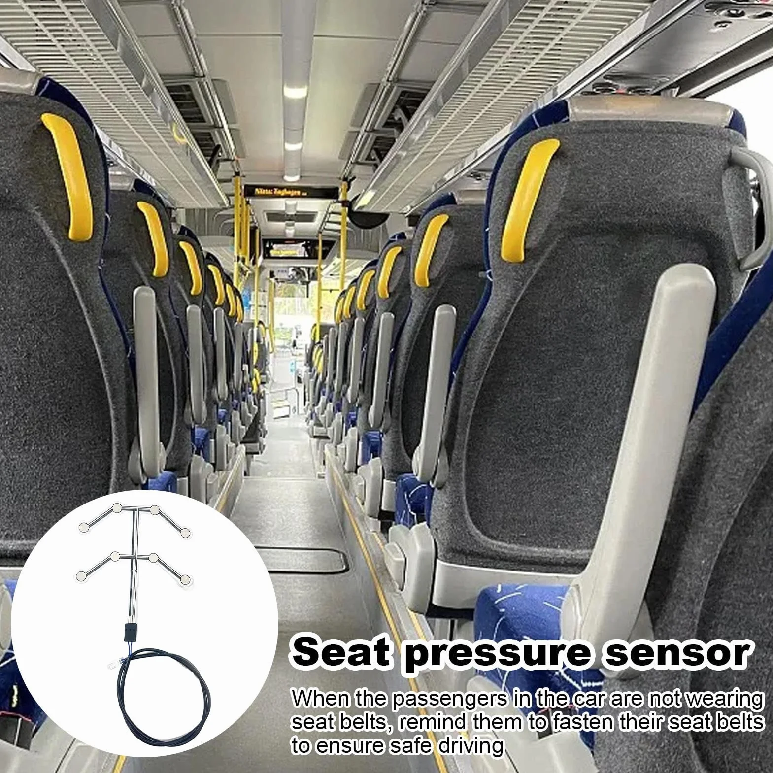 Sensore Allarme Per Sedile Auto | Sensore Pressione Cinture Auto - Sicurezza Veicolo Spostamenti Quotidiani Strada
