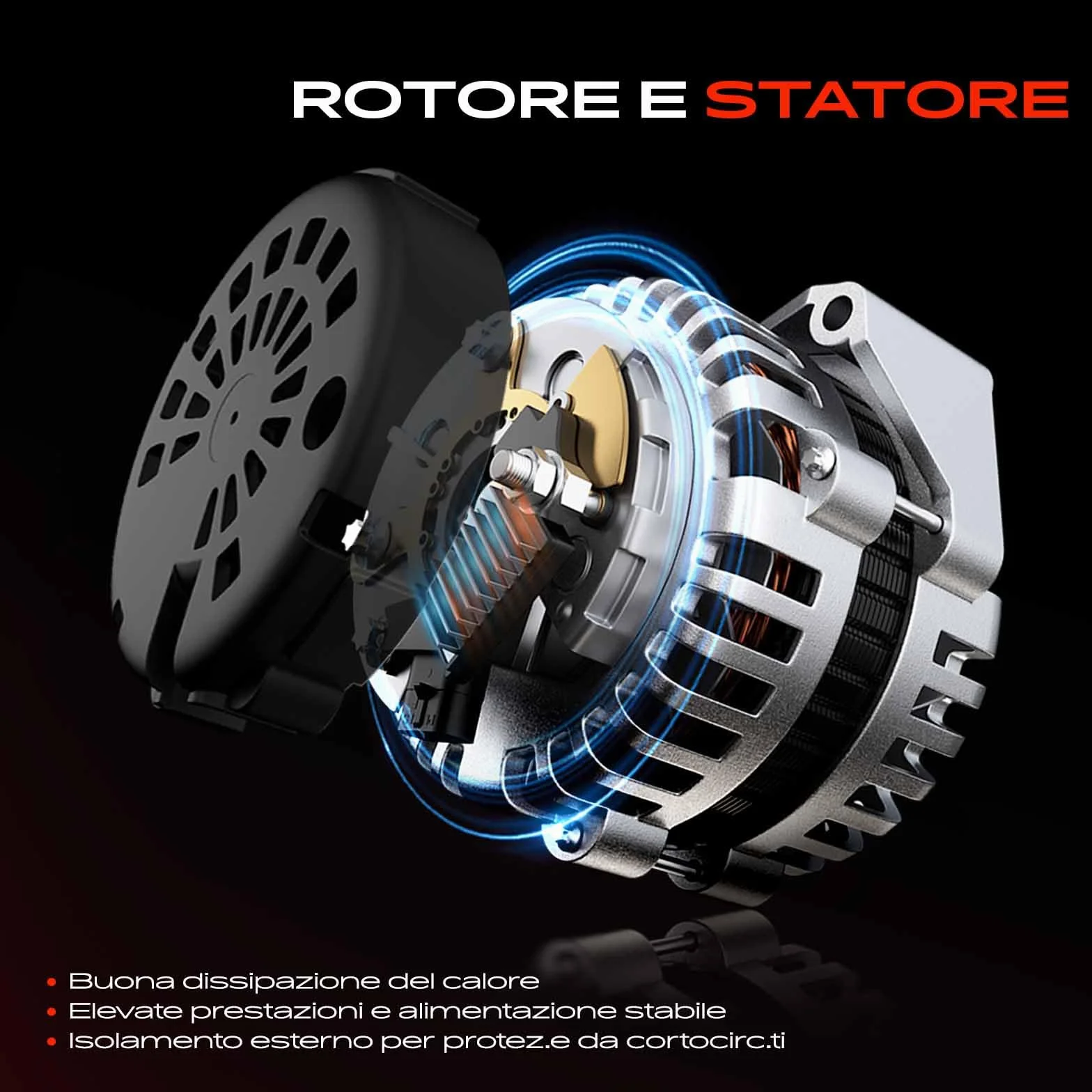 Frankberg Alternator Generatore Compatibile con D-Max 2.5 3.0 DiTD CRDi 4x4 LR190-763