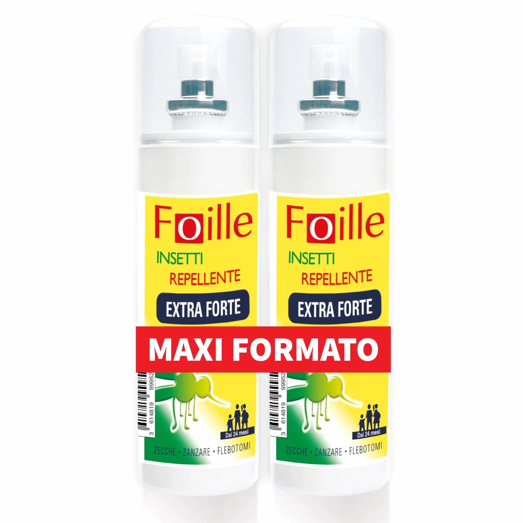 Foille Insetti Repellente Extra Forte DEET 50% Spray 200 ml