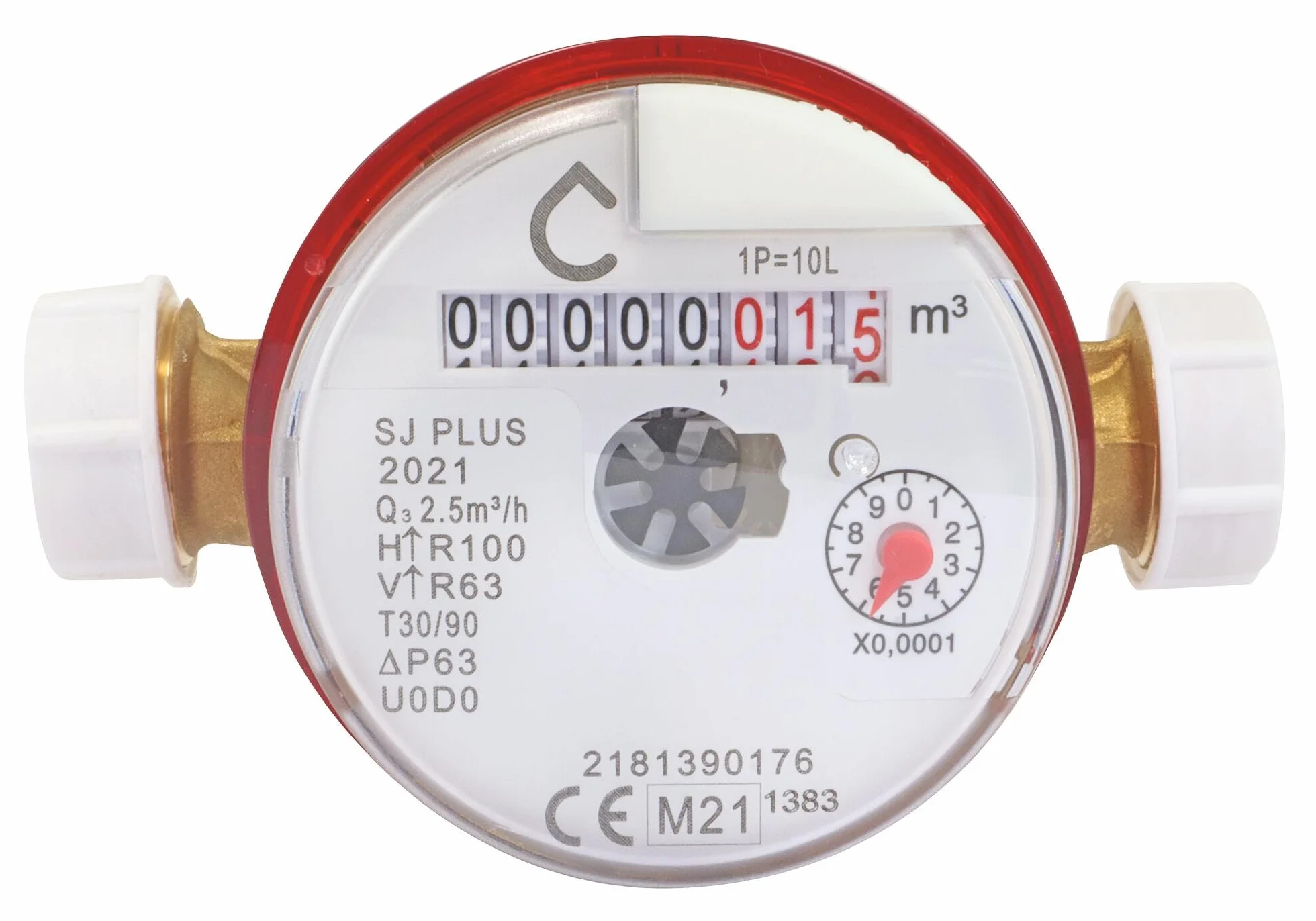 SOMATHERM FOR YOU Misuratore di acqua a getto singolo calibro 15 maschio 20/27 MID