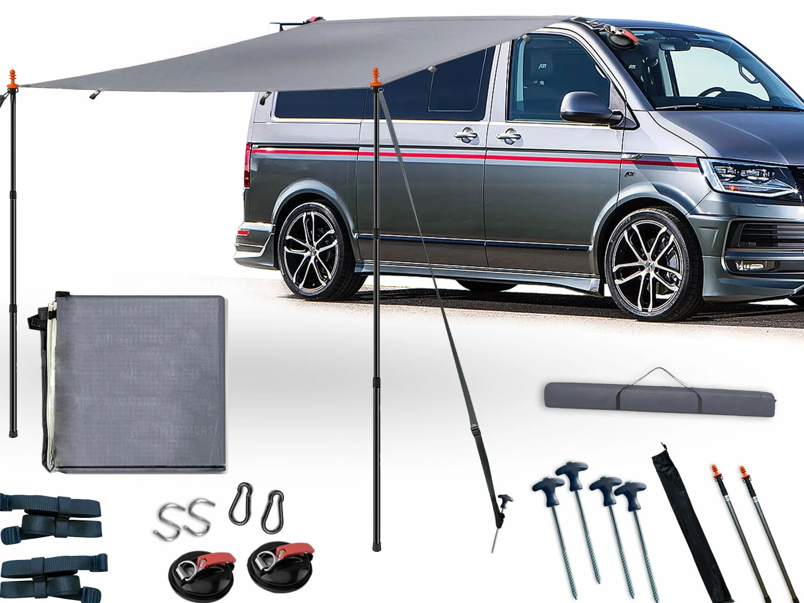Tendalino Camper Impermeabile Anti UV VW T5 T4 T6 Tenda da Sole per Roulotte Veranda