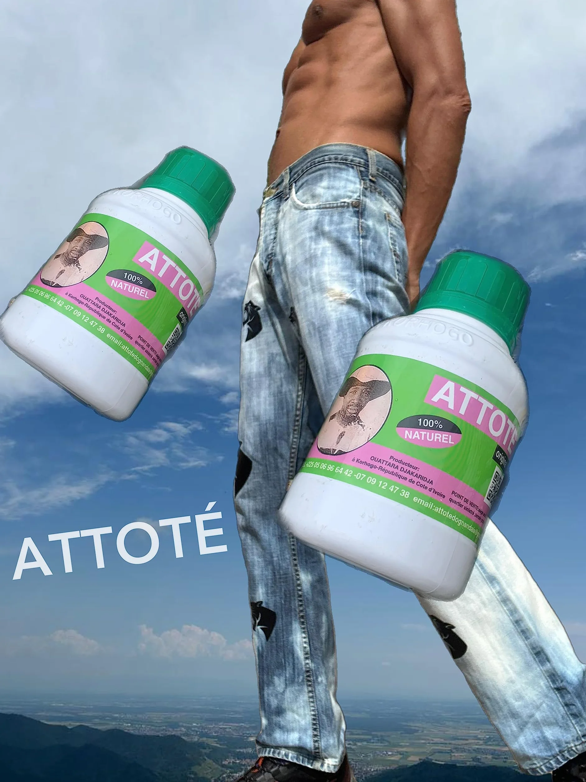 ATTOTE ORIGINAL LE VRAI 100% Naturel Boisson énergissante Hommes Femmes Made in Côte d'Ivoire