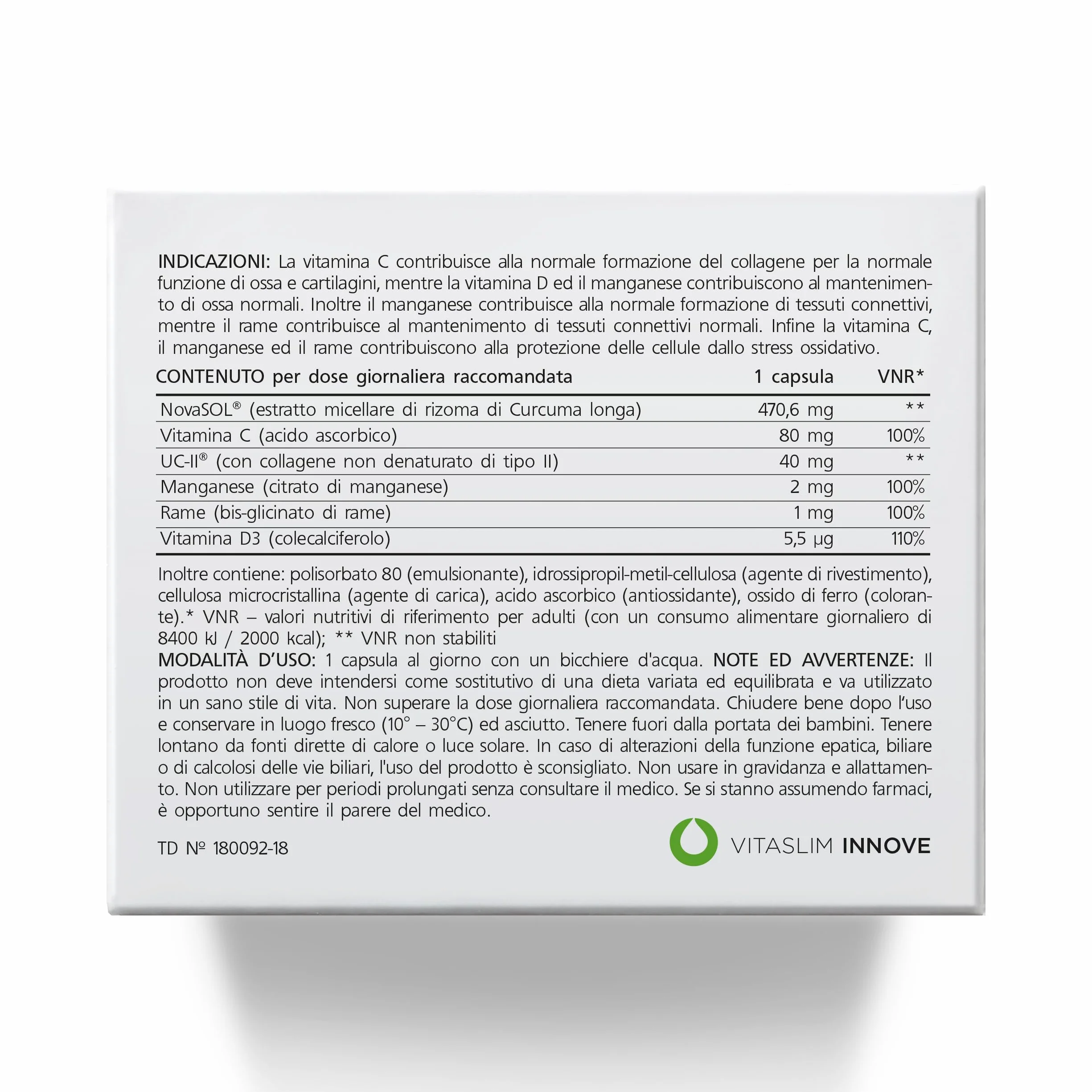 Collanol collagene 3D curcumina micellare 60 capsule salute articolare