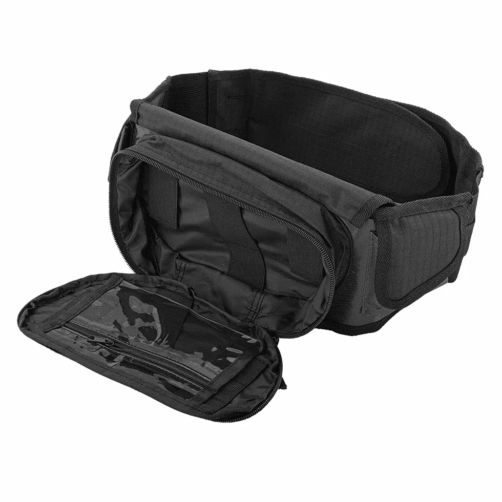 O'NEAL | Accessori | Motocross Enduro Bike | Cintura elastica regolabile, numerose tasche, comoda e imbottita tasca sul fianco | Waist Toolbag | Nero | Dimensione 110 x 15 cm