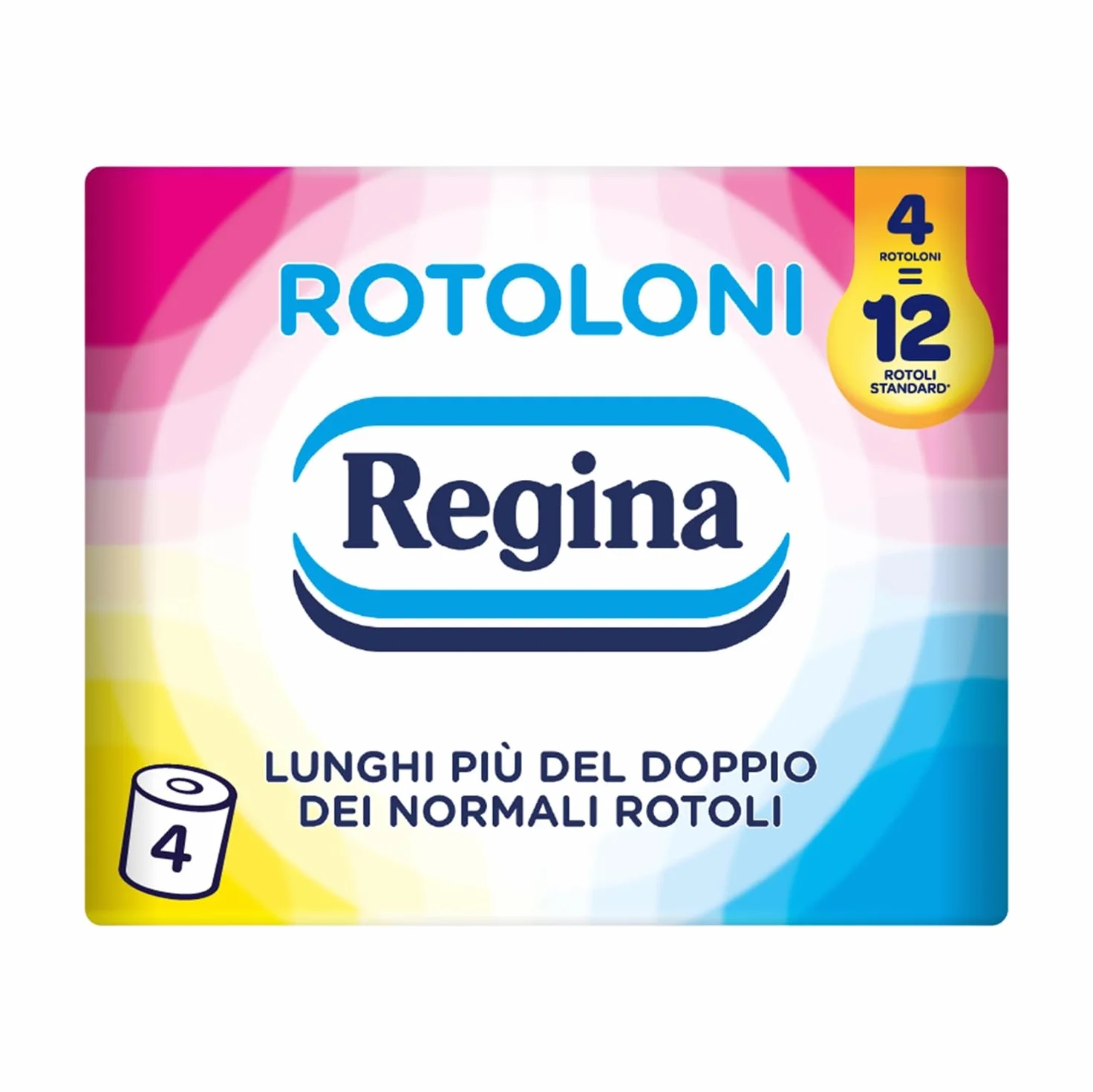 Regina Rotoloni 4 Maxi Rotoli Carta Igienica 500 Fogli 2 Veli FSC