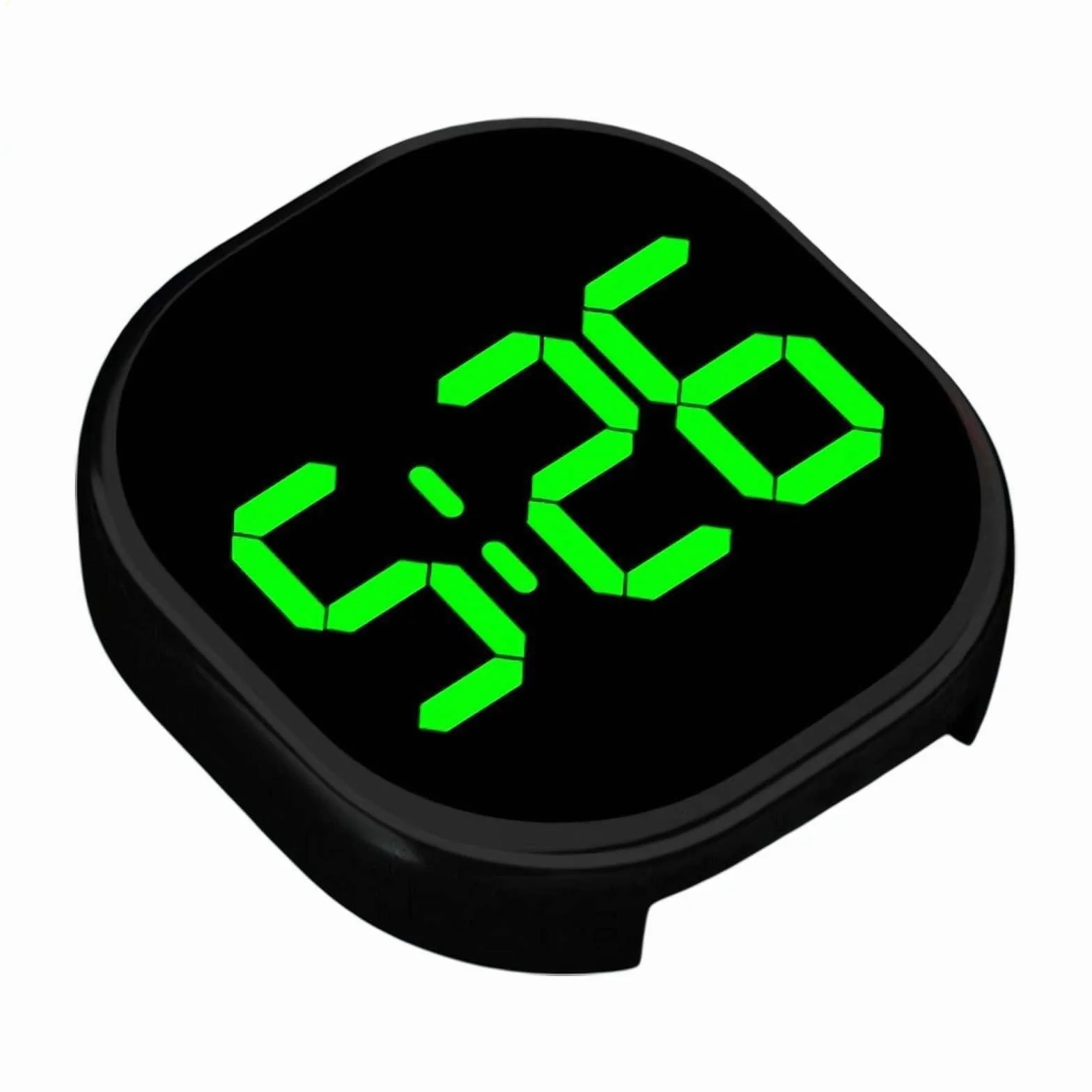 Orologio elettronico, orologio elettronico LED per veicoli, schermo LCD chiaro, utilizzato per cruscotti automobilistici e avventure all'aperto (A)