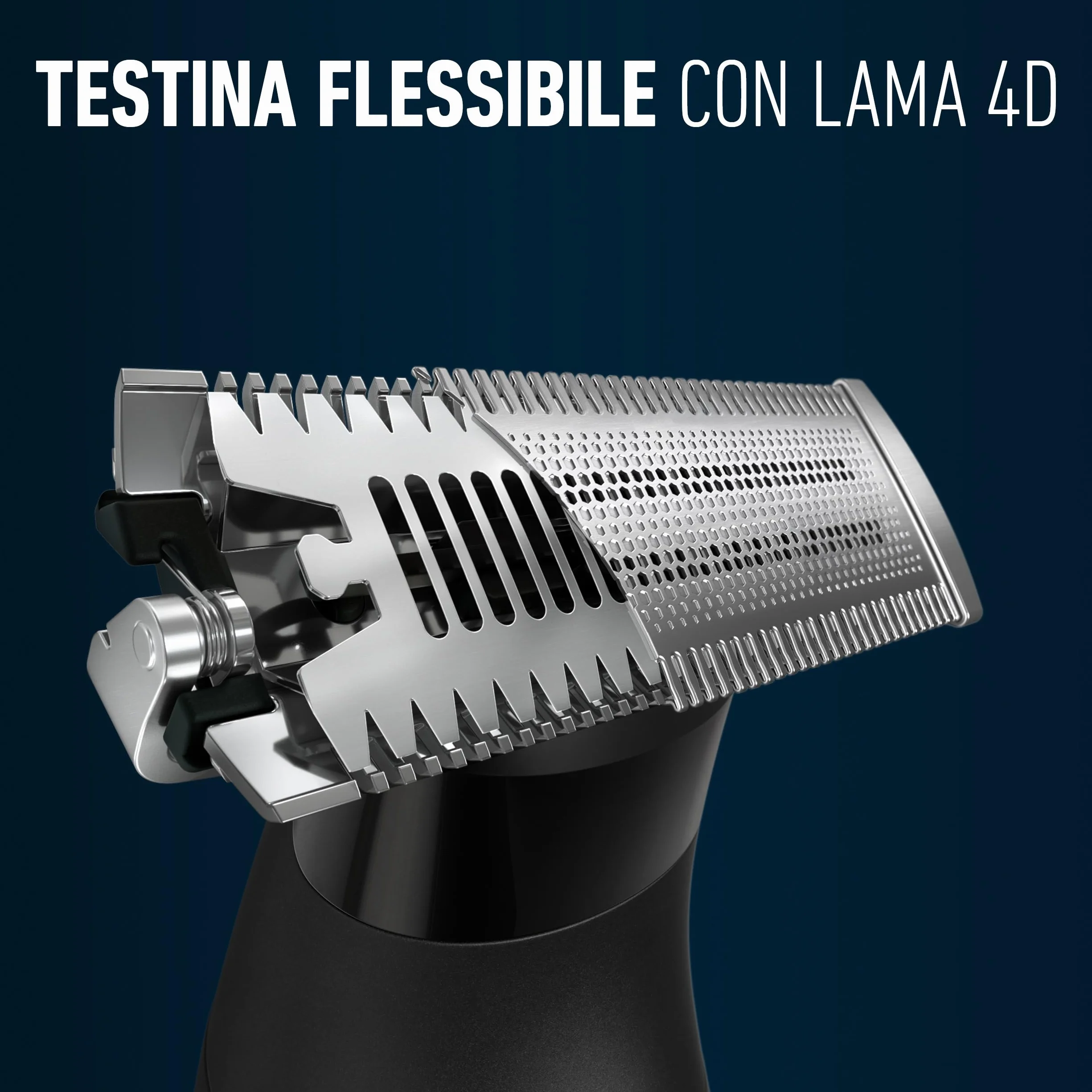King C. Gillette Lama Barba di Ricambio per Regolabarba Uomo Style Master, Lama in Metallo a 4 Direzioni