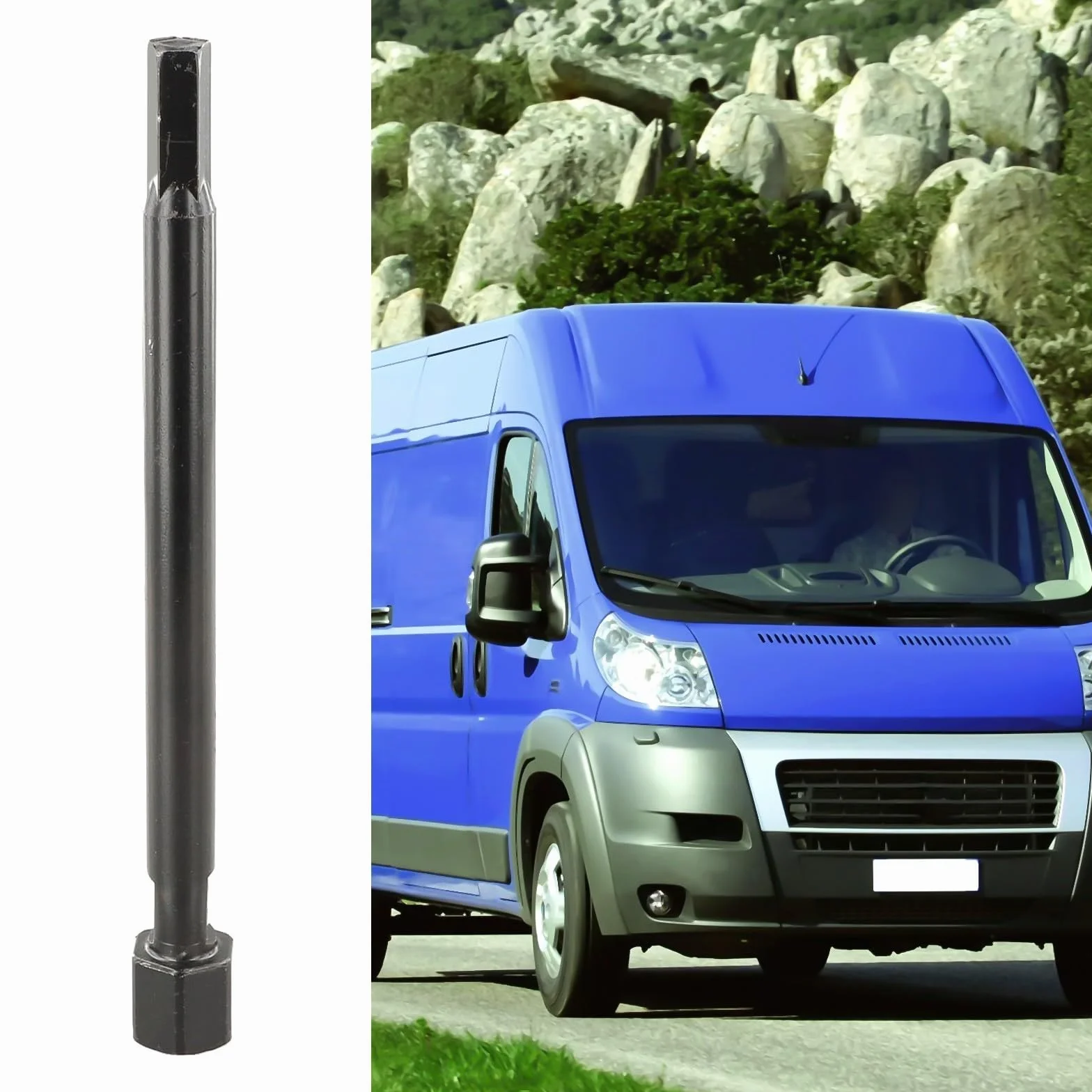 Yhenlovtt Per argano ruota di scorta strumento costruzione in ferro sostituzione diretta per Fiat Ducato Boxer Citroën Relay 2006-in poi OE 1369574080