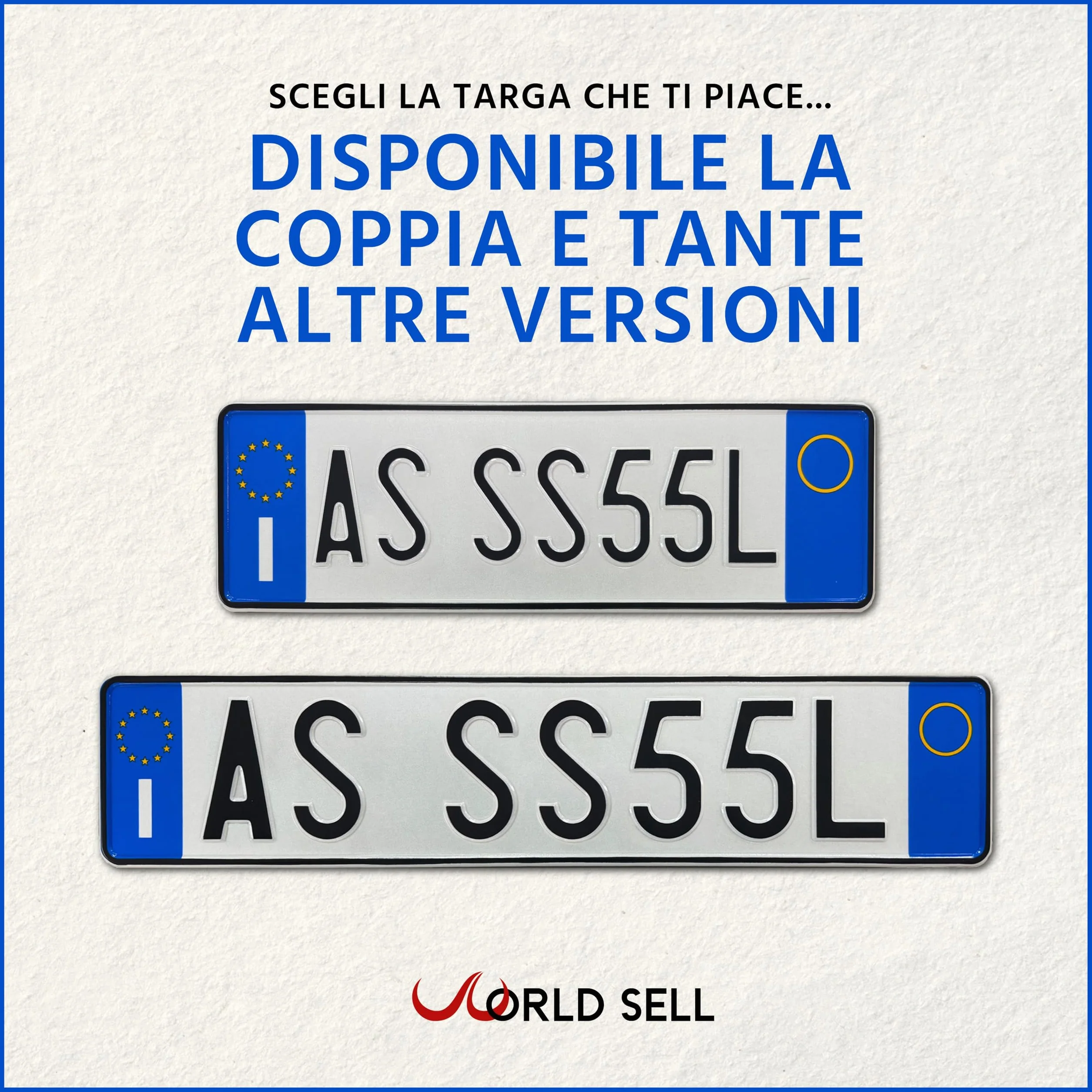 Targa Posteriore Personalizzata Incisa in Rilievo su Alluminio Catarifrangente Replica Artigianale Made in Italy Modello Auto