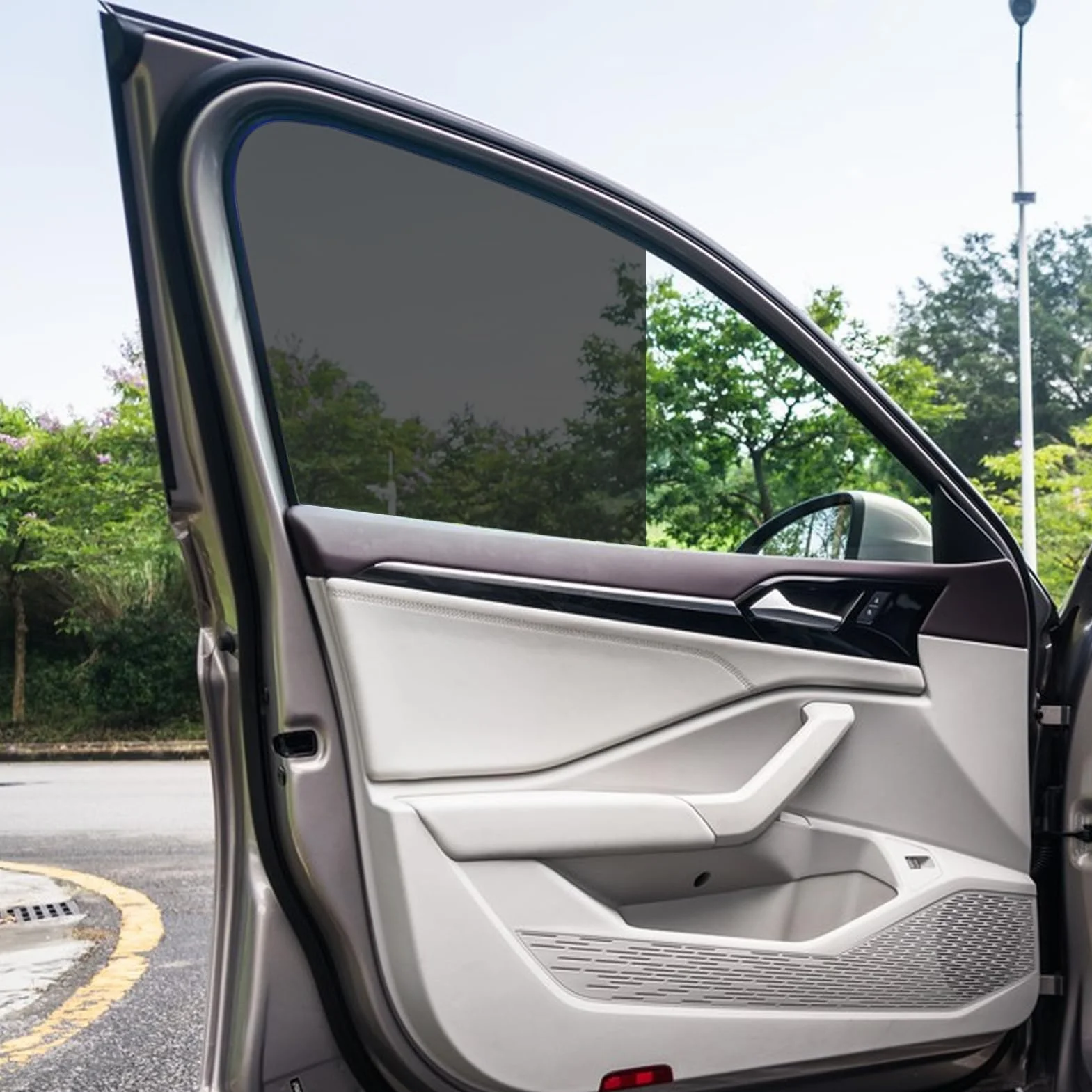 Pellicola Oscurante Per Auto - Pellicola Protettiva Oscurante Per Vetri Auto | Strumento di Protezione Solare Universale per Parabrezza di Furgone e Altri Veicoli