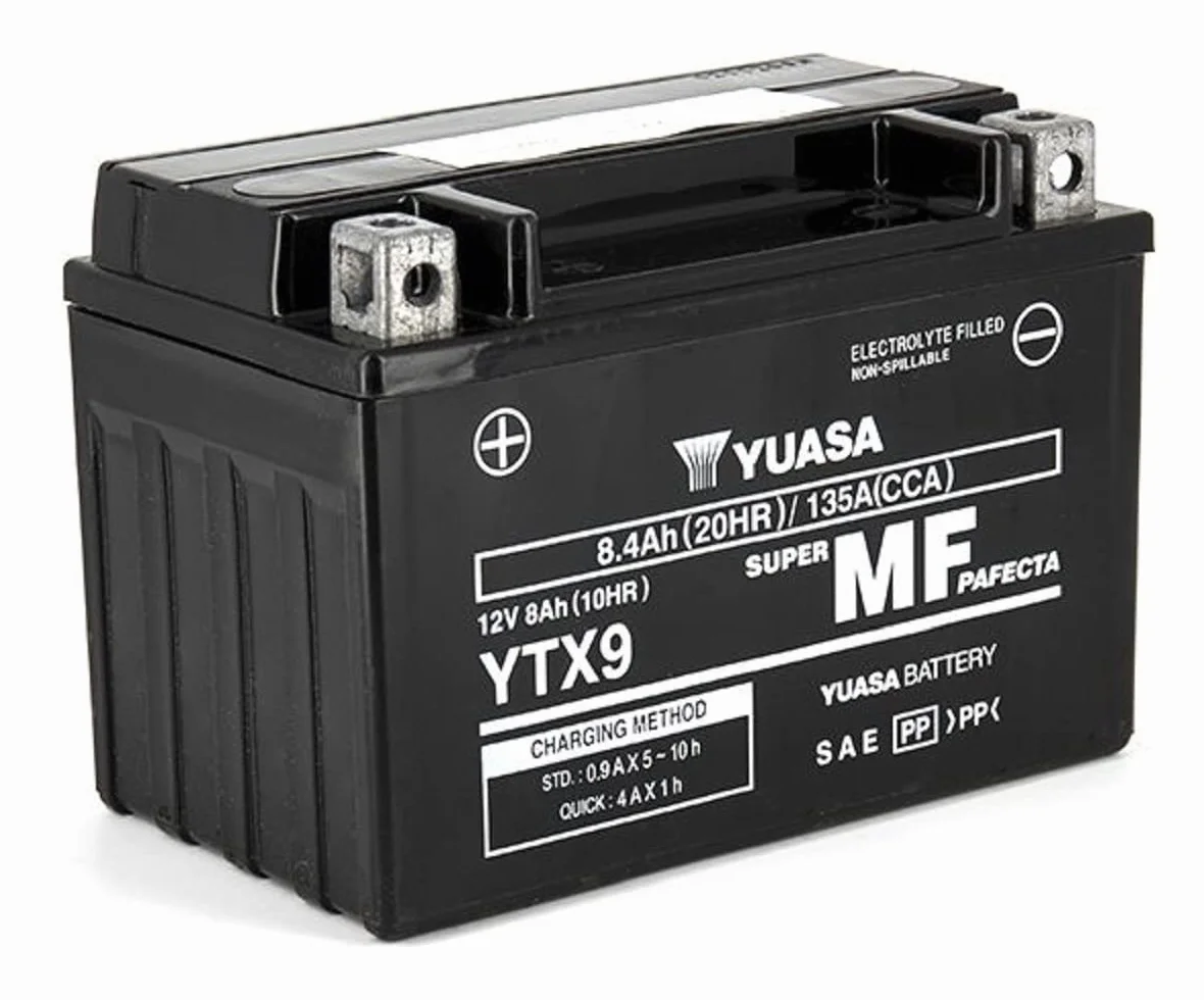 Yuasa YTX9 batteria moto 12V precaricata sigillata