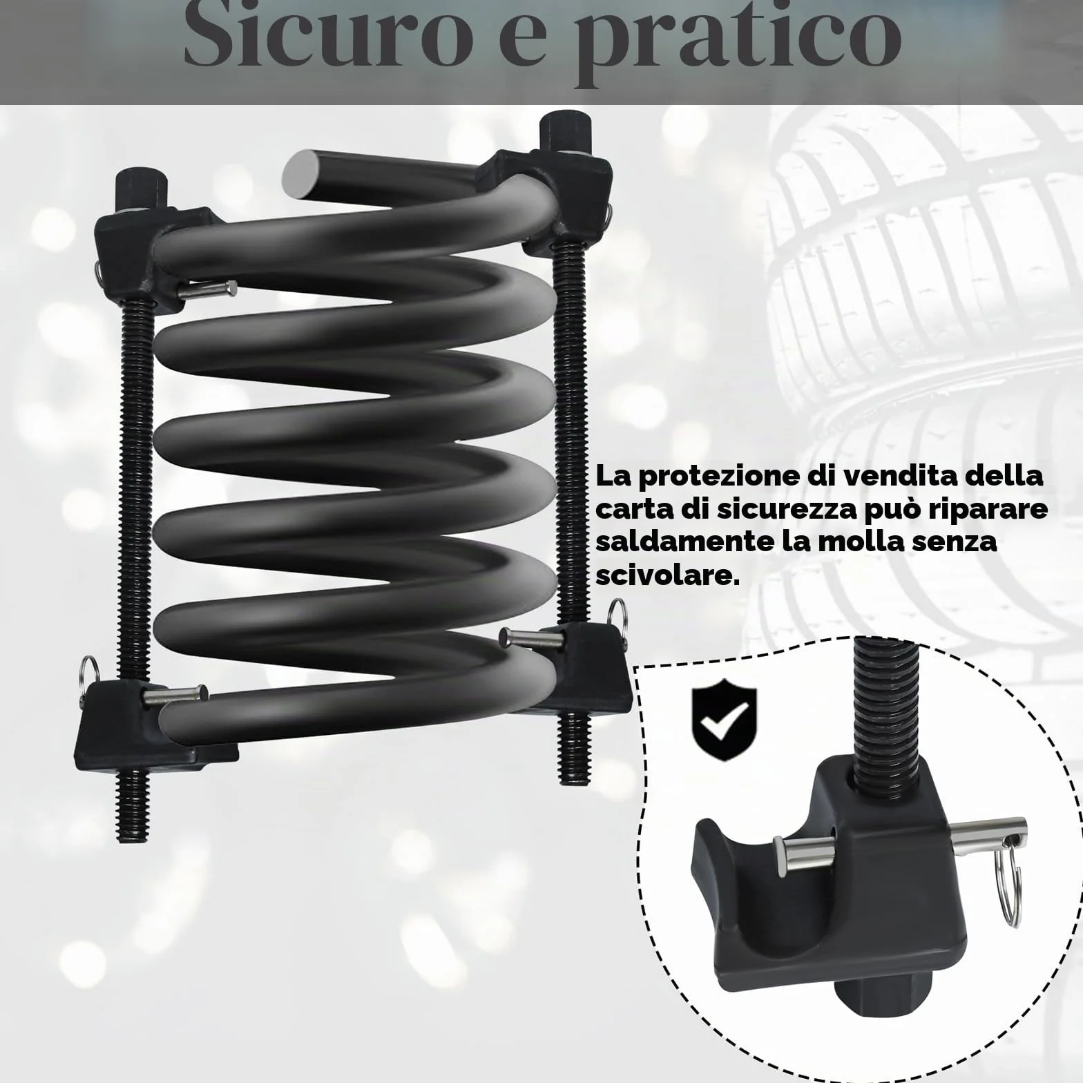 Professionale Compressore Molla Ammortizzatori Universale 300mm - Smonta Molle per Auto KFZ Strumenti Estrattore