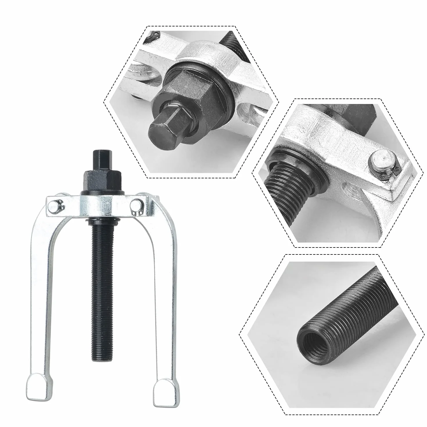 Estrattore per Cuscinetti Interni 8-58 mm 16 Pezzi con Martello Scorrevole per Auto e Moto