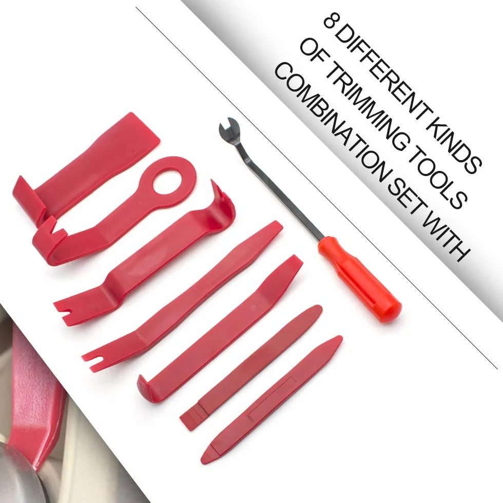 Strumento di Rimozione Auto Kit Utensile Smontaggio Pannello Porta Radio Cruscotto Cunei Plastica