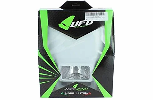 UFO Plast mascherina portafaro con faro alogeno modello Honda XR 250 400 600 bianco universale con elastici per il montaggio