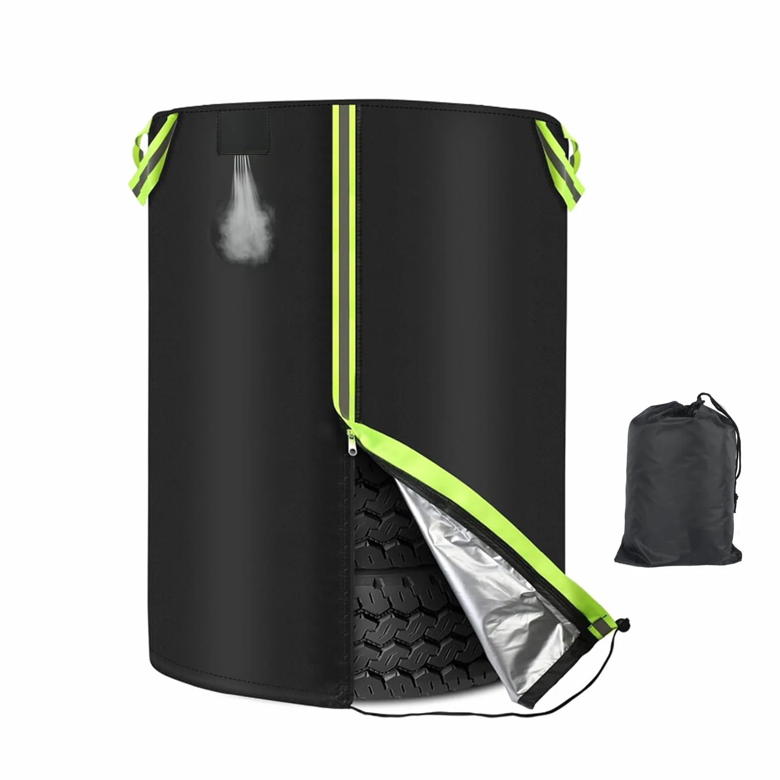 Torba na opony 72/82 cm 420D Oxford wodoodporna z zamkiem błyskawicznym