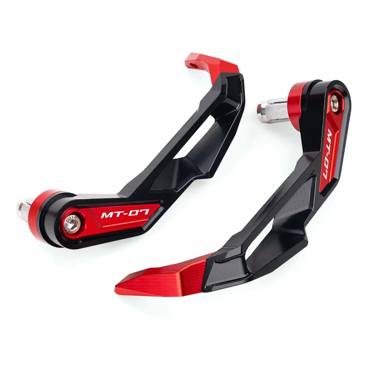 Accessori Moto Per MT-07 2024 2025 MT07 MT 07 2014-2023 Motociclo Leva Frizione Paramani Protezioni Mani Paramani Paramani Guardie Mano in Alluminio CNC (Rosso)