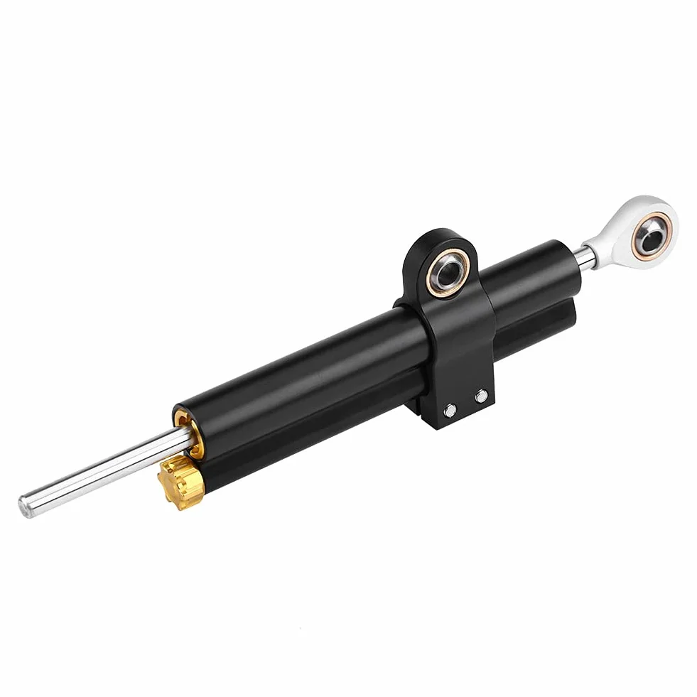 Staffa Per Faretti Moto - Stabilizzatore Ammortizzatore Di Sterzo Universale CNC Regolabile, Adatto Per RD 350