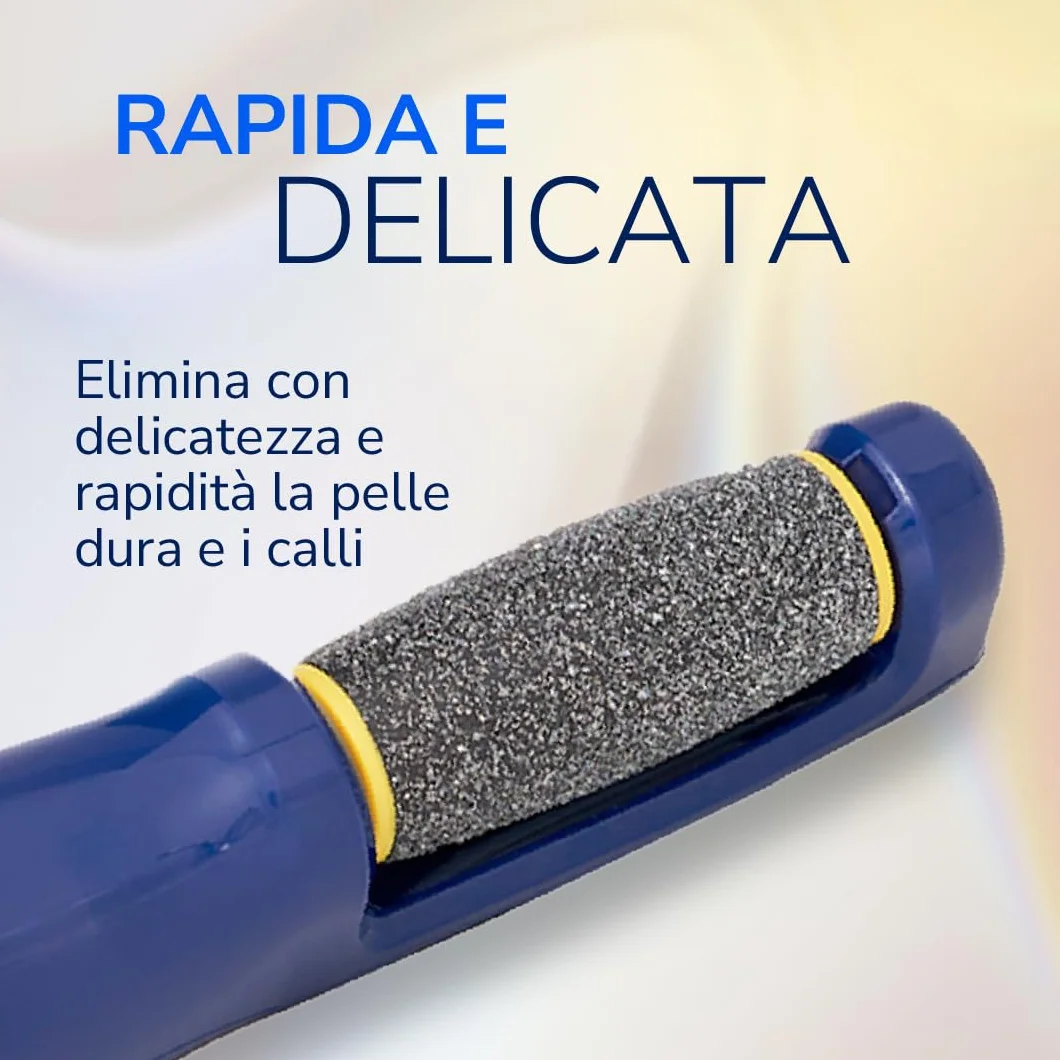 Dr. Scholl’s Lima Piedi Elettrica Rimuovi Calli - Pedicure Professionale, Rimuove Pelle Dura, Batterie AAA Incluse
