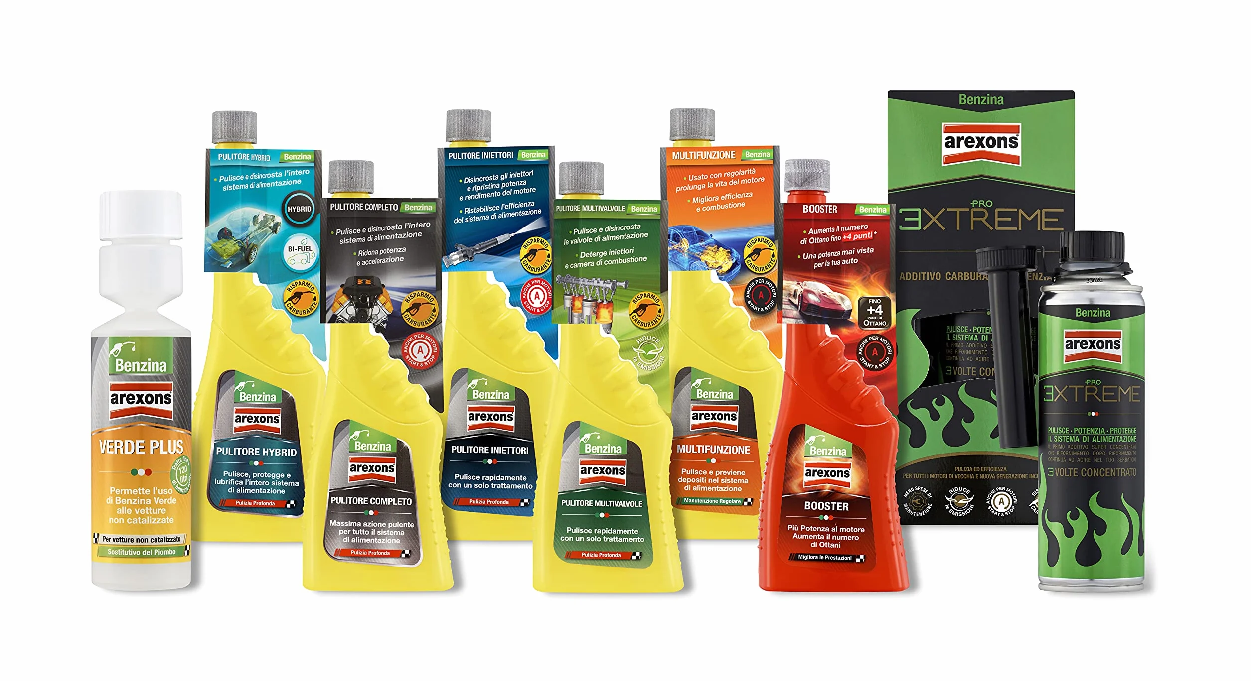 Arexons Additivo Pulitore Hybrid, 250 ml, Adatto per Auto Ibride e Bi-Fuel, Riduce Consumi e Spese Manutenzione, Pulisce Sistema di Alimentazione, Rimuove i Residui, Migliora Prestazioni Motore