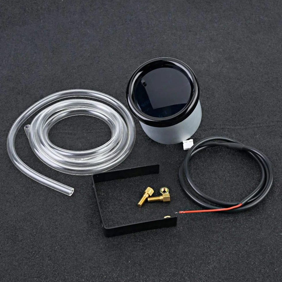 Misuratore Turbo Boost, Yctze 2" 52mm Universale Display LED Misuratore Turbo Boost Moto Con Sensore per ladedruckanzeige manometro pressione turbo