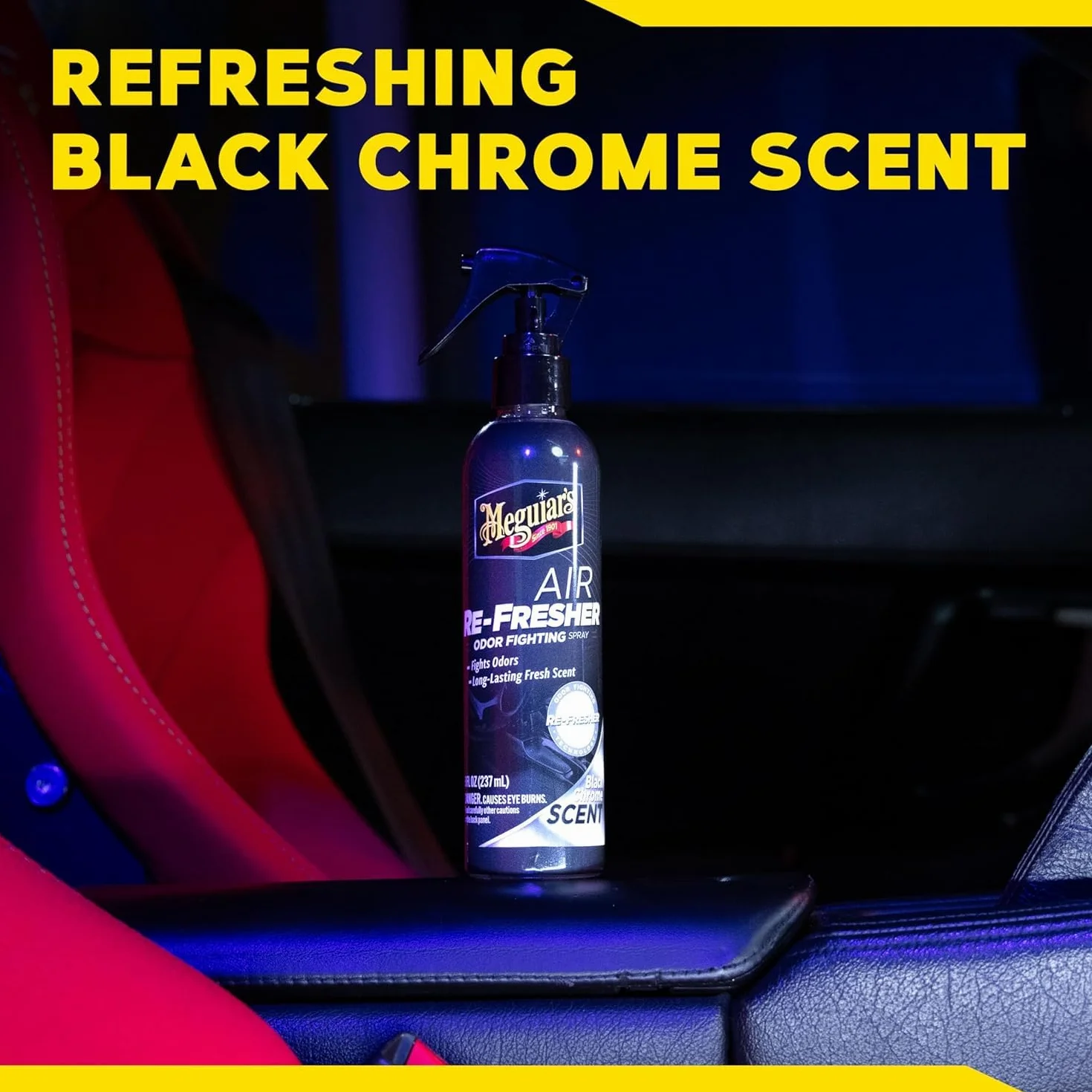 Meguiar's Black Chrome Air Refresher Spray Deodorante per Auto 237 ml