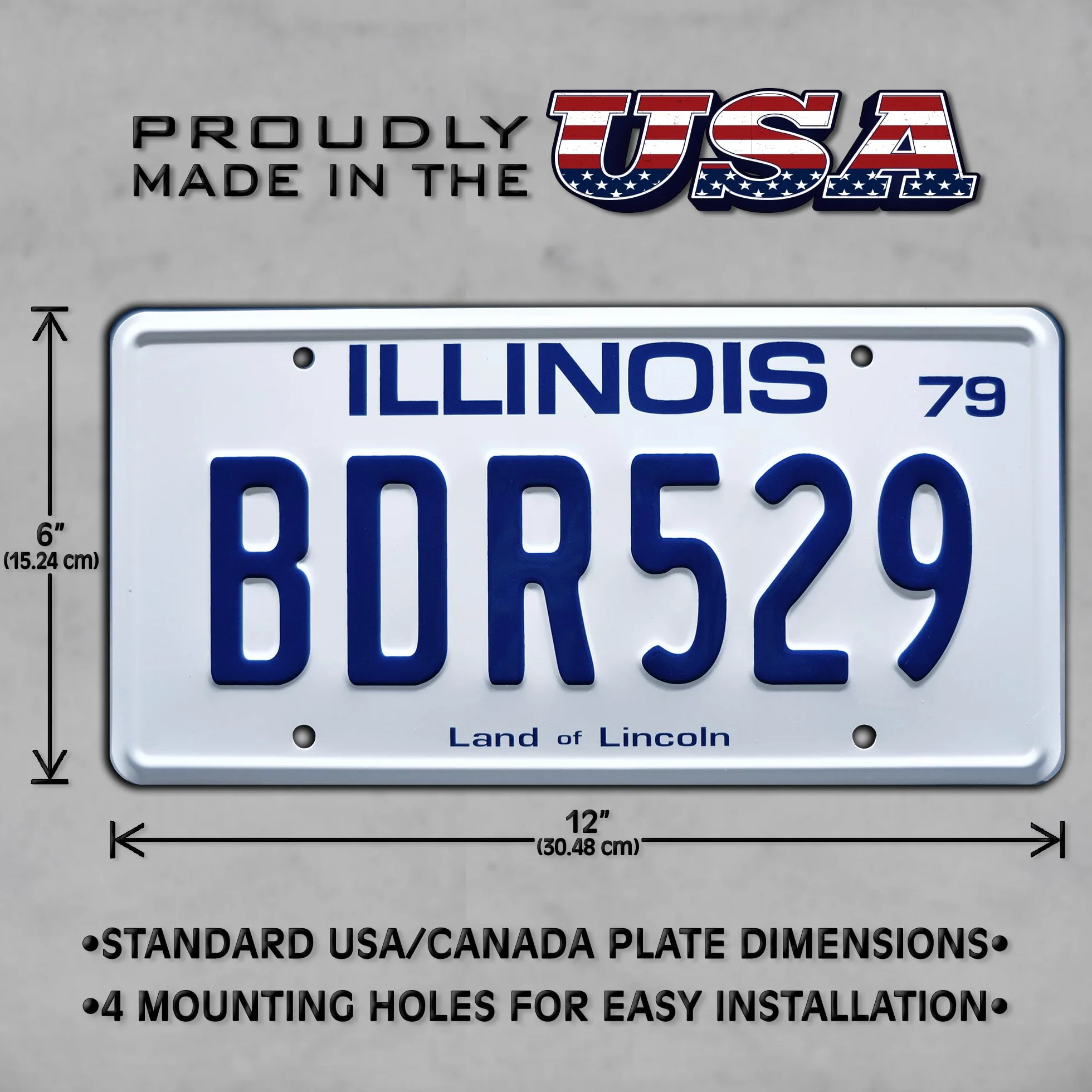 Blues Brothers | BDR529 | Metal Stamped License Plate