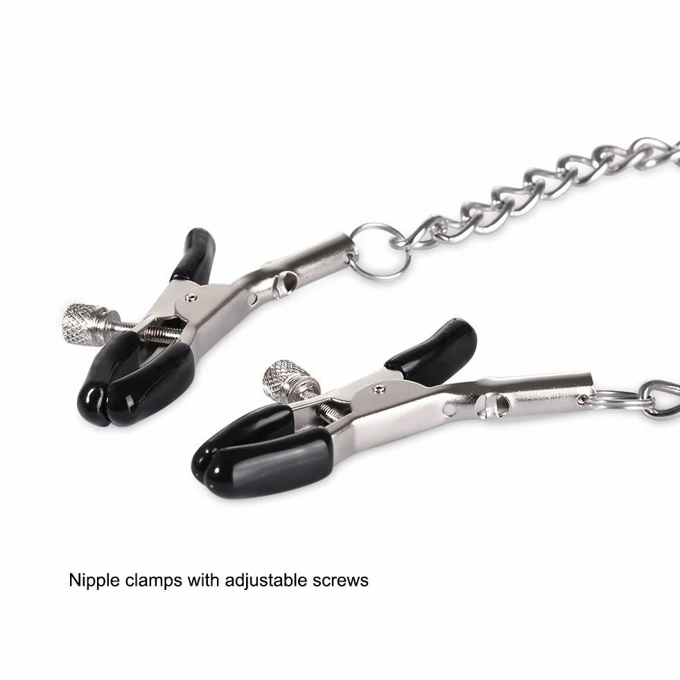 BONDAGERIE® Gàgbàll ball in silicone medico con pinze capèzzoli, intensità regolabile