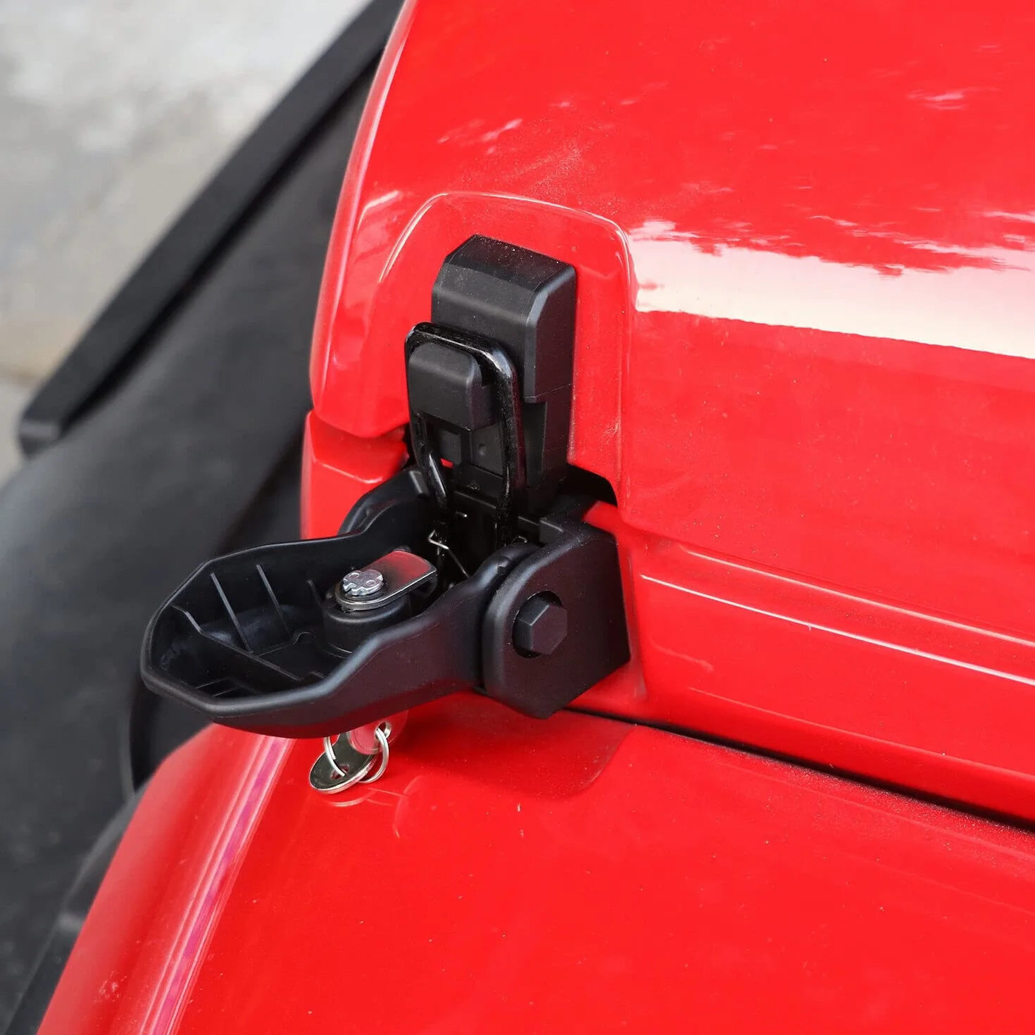 Kit Chiusura Cofano Antifurto per Jeep Wrangler JL JLU 2018-2022 Gladiator JT 2020+, 1 Paio