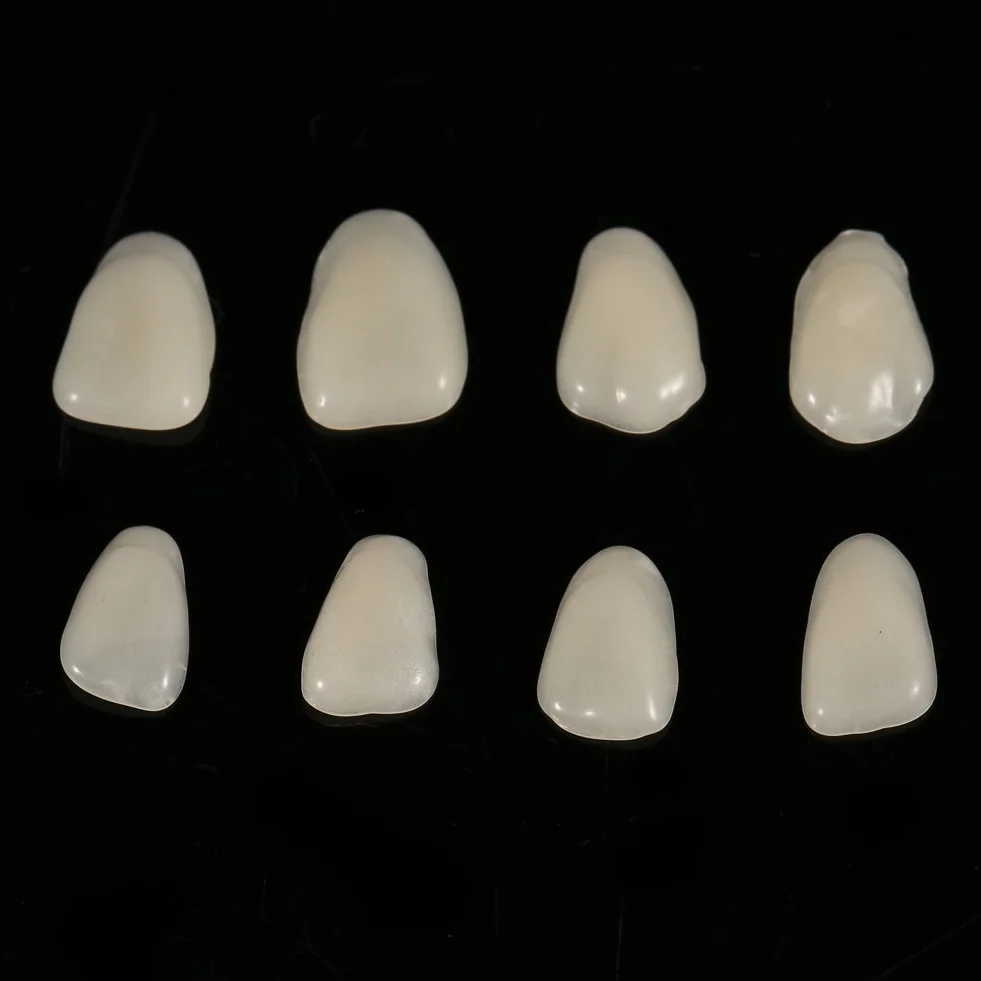 70PCS Veneer Dentali Naturale Resina Fronte Superiore Corona Temporanea Non Tossico