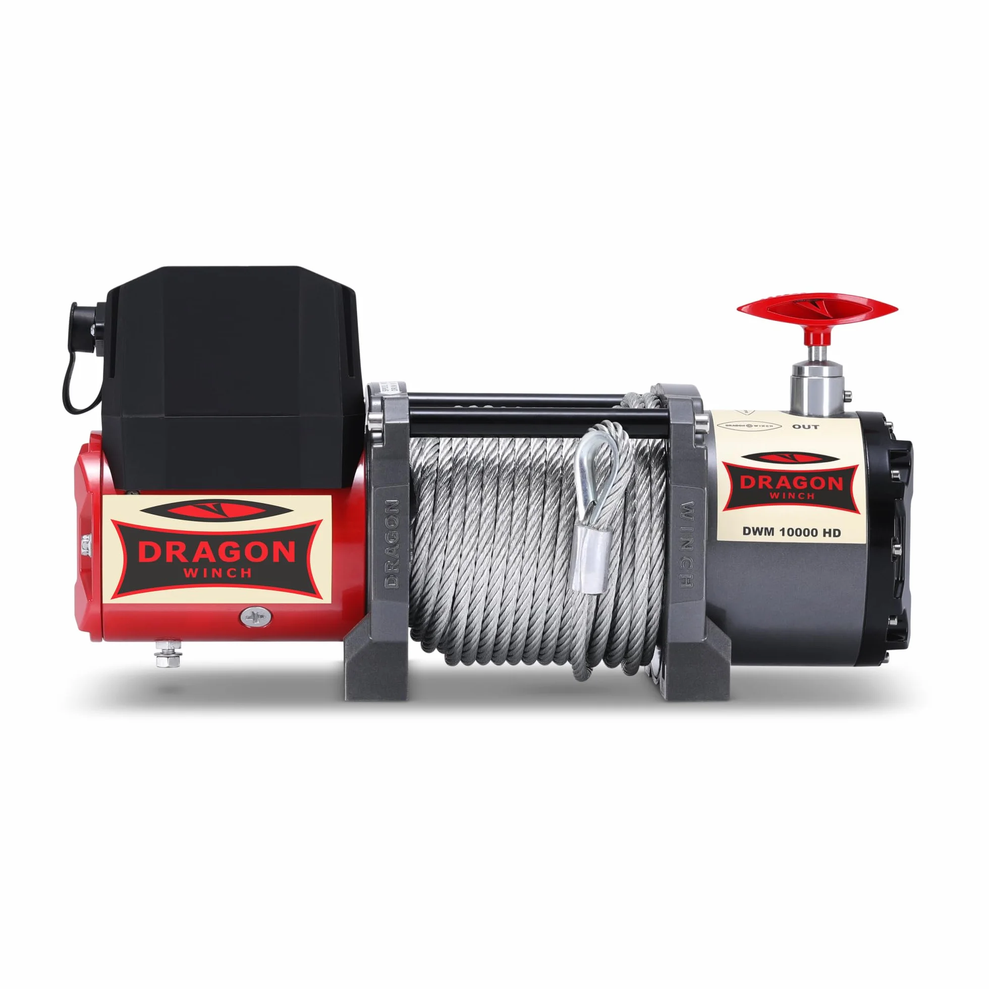 Verricello Elettrico Maverick 12V 10000 lbs (4536 kg) Cavo in Acciaio 24m DRAGON WINCH
