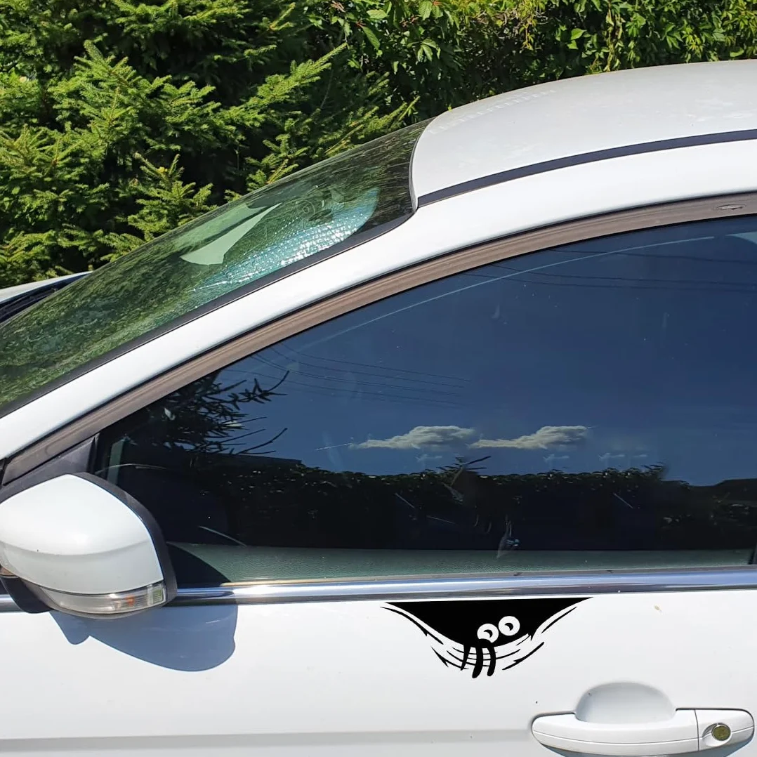 Adesivo Divertente Mostro con Gli Occhi, 4 pezzi Mostro Spia Adesivo per Auto Mostro che Sbircia, Decalcomanie per Decorazione Auto, autoadesiva Decalcomanie Autoadesivo per l'automobile